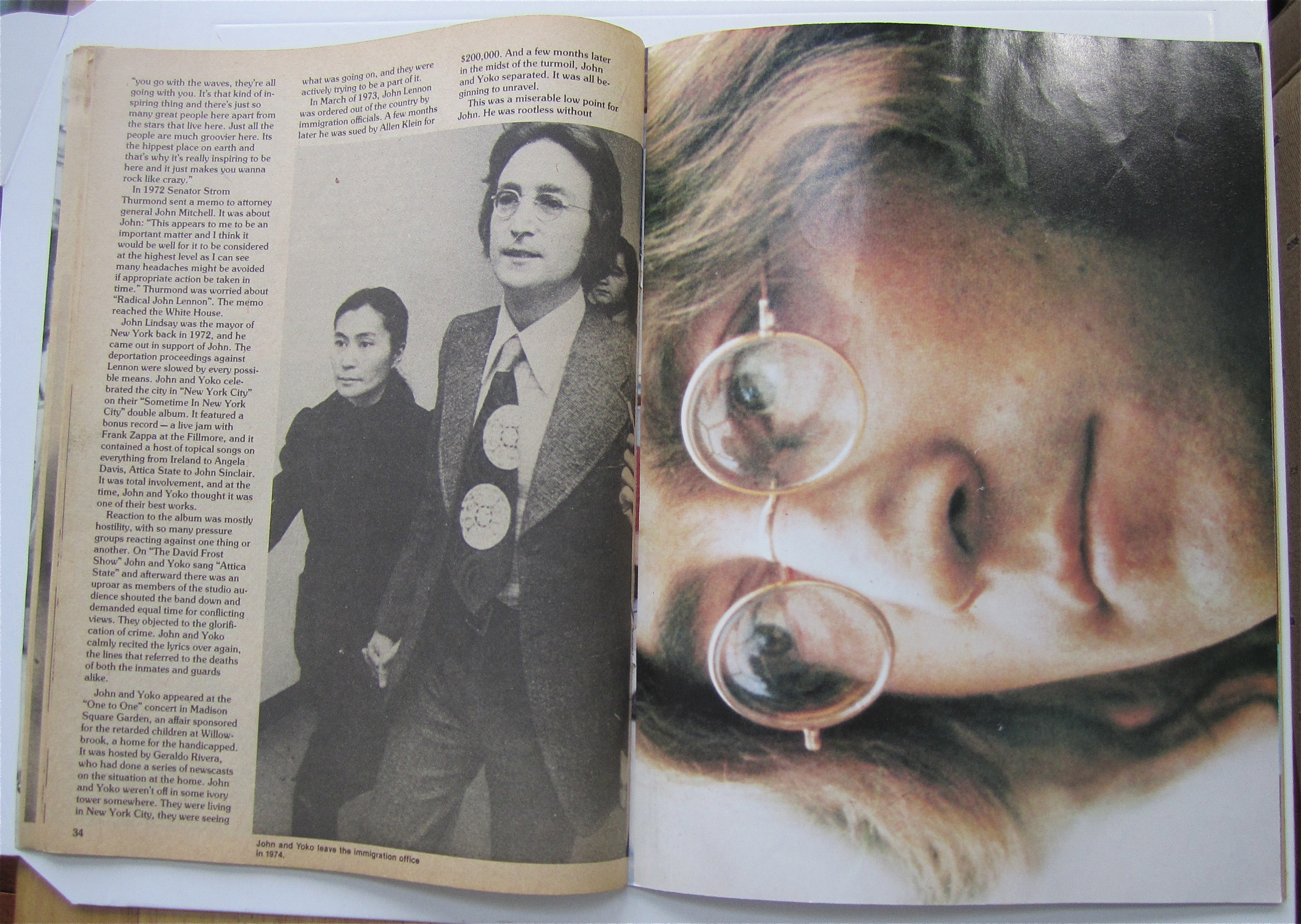Lennon A Memory Magazine 1980 Complete Photo Album