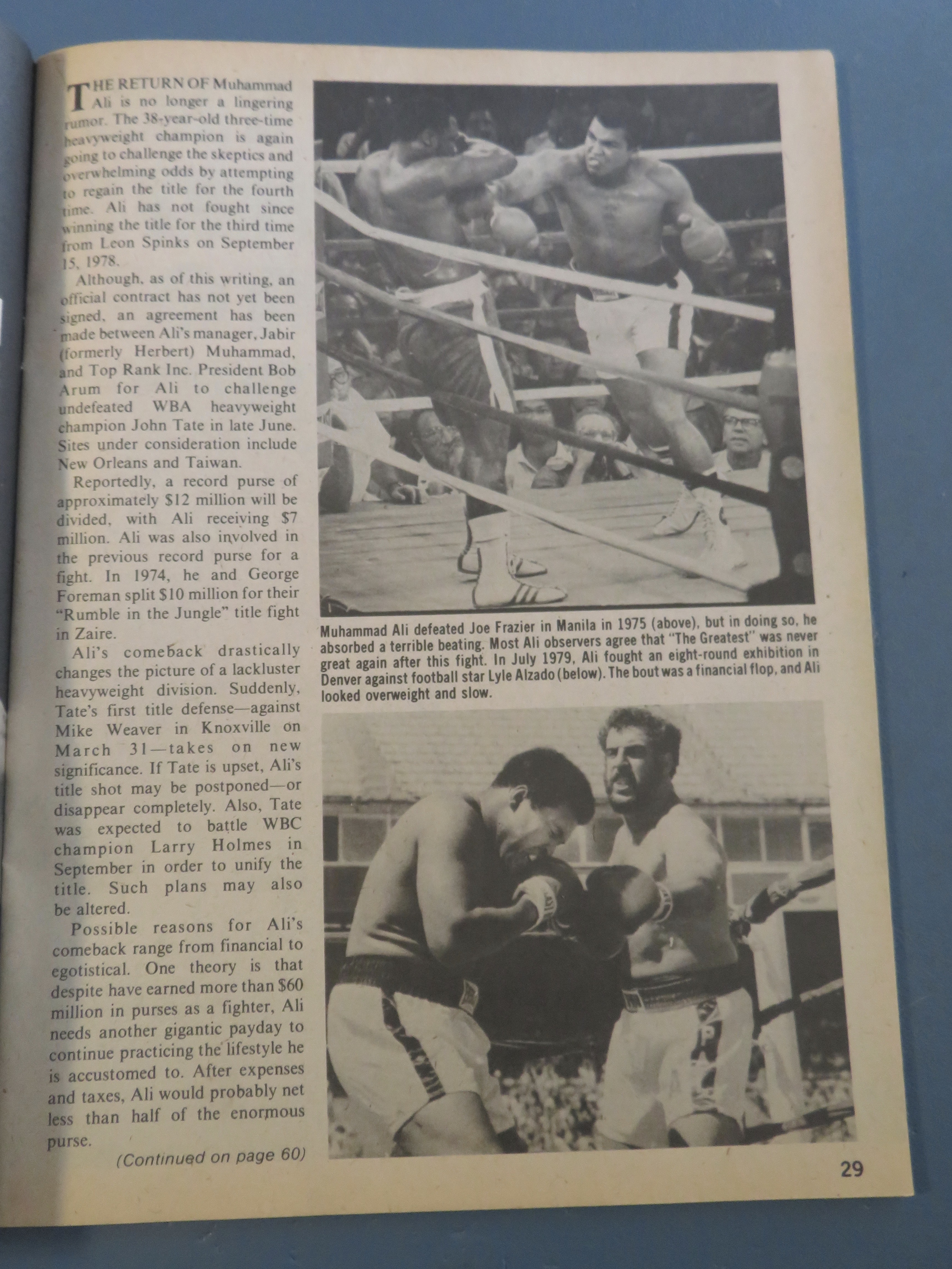 Big Book Of Boxing Magazine July 1980 Boxing Medalists