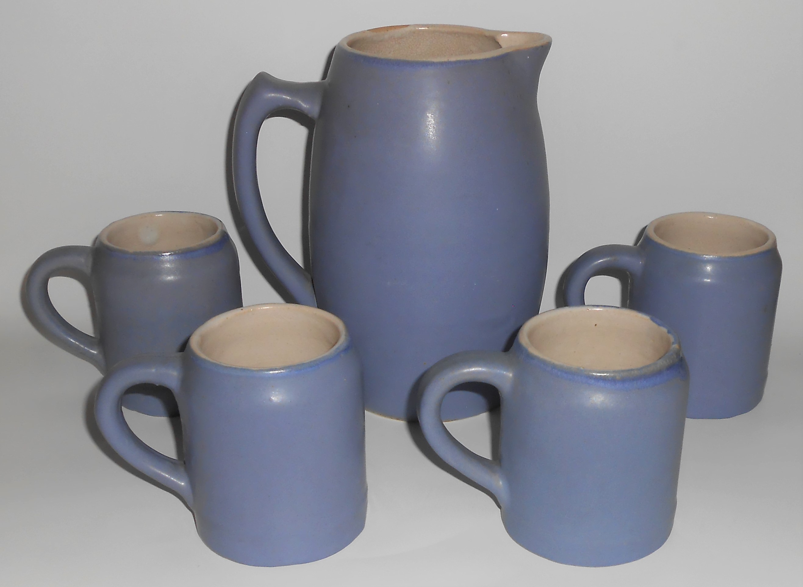 Zanesville Stoneware Pottery Company Delph #43 Pitcher