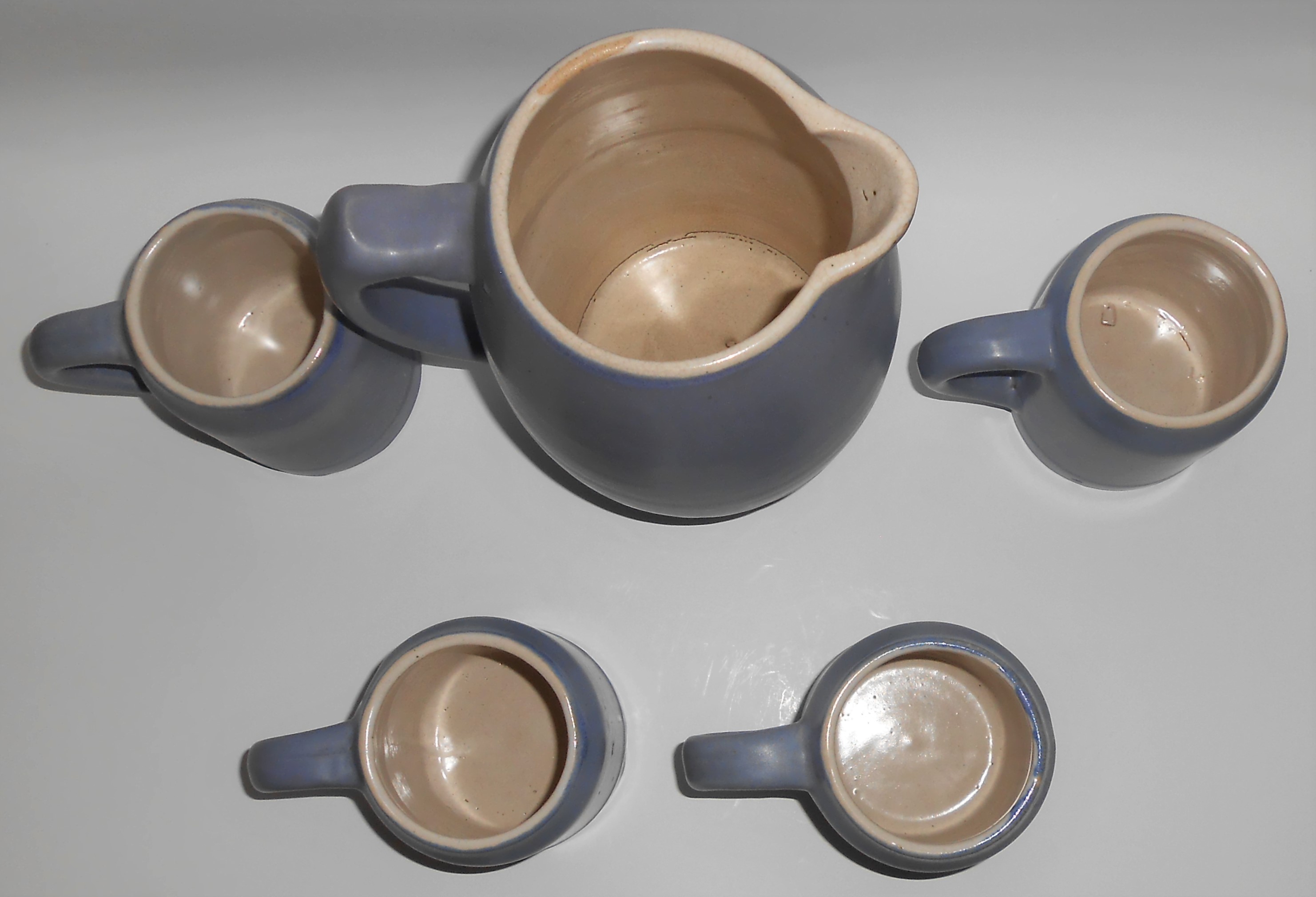 Zanesville Stoneware Pottery Company Delph #43 Pitcher