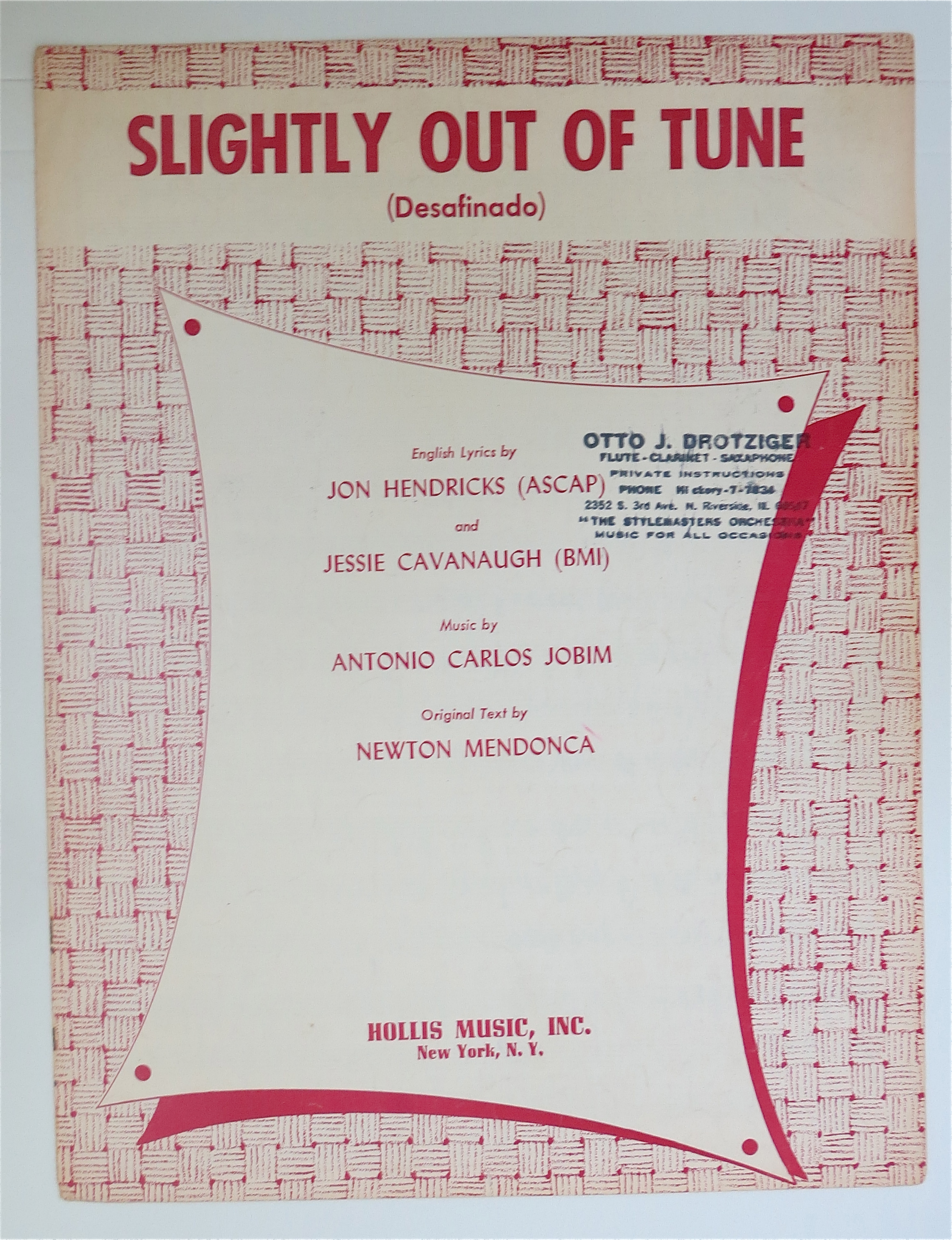 1959 Slightly Out Of Tune By Hendricks & Cavanaugh