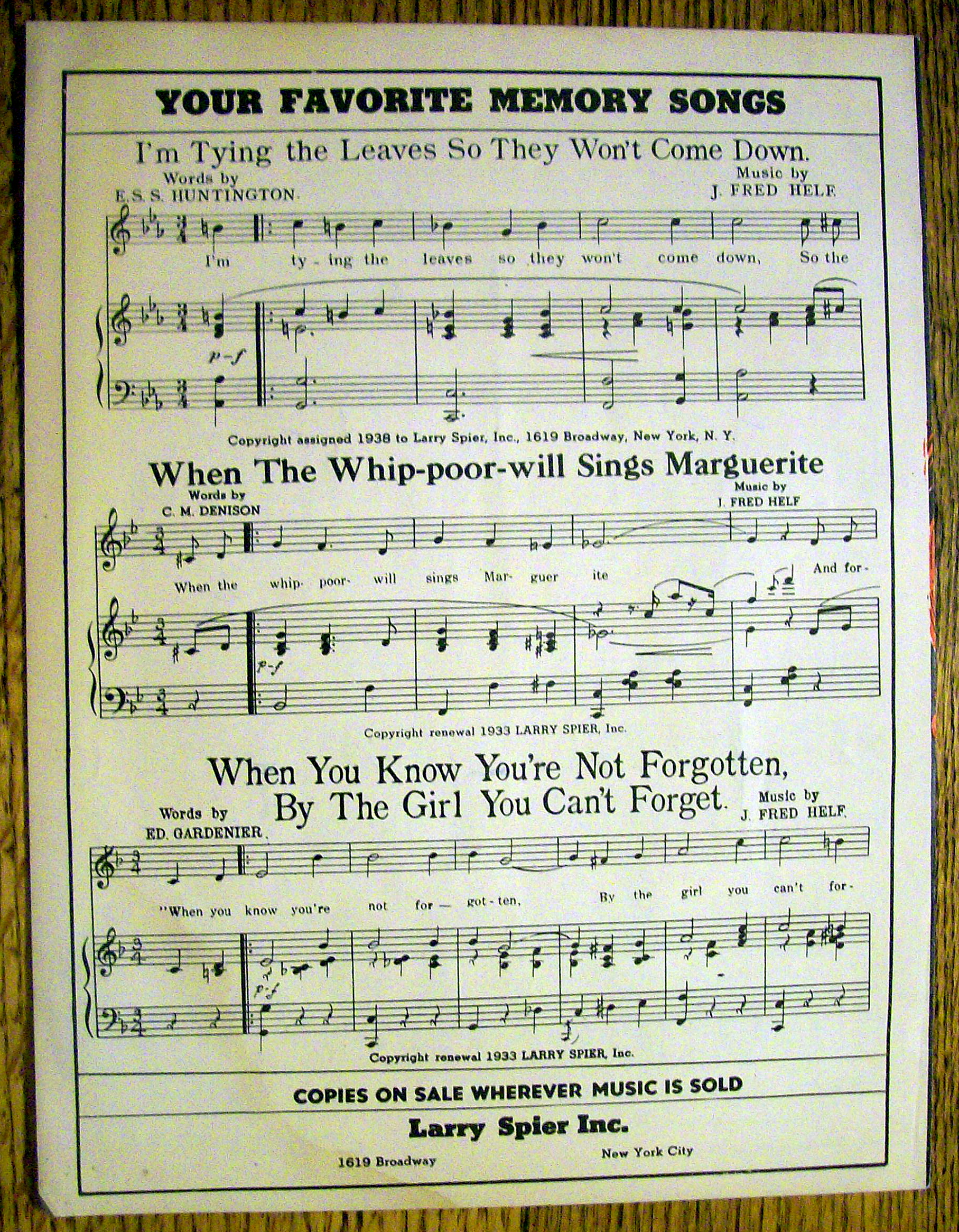 Sheet Music For 1939 Put Your Little Foot Right Out