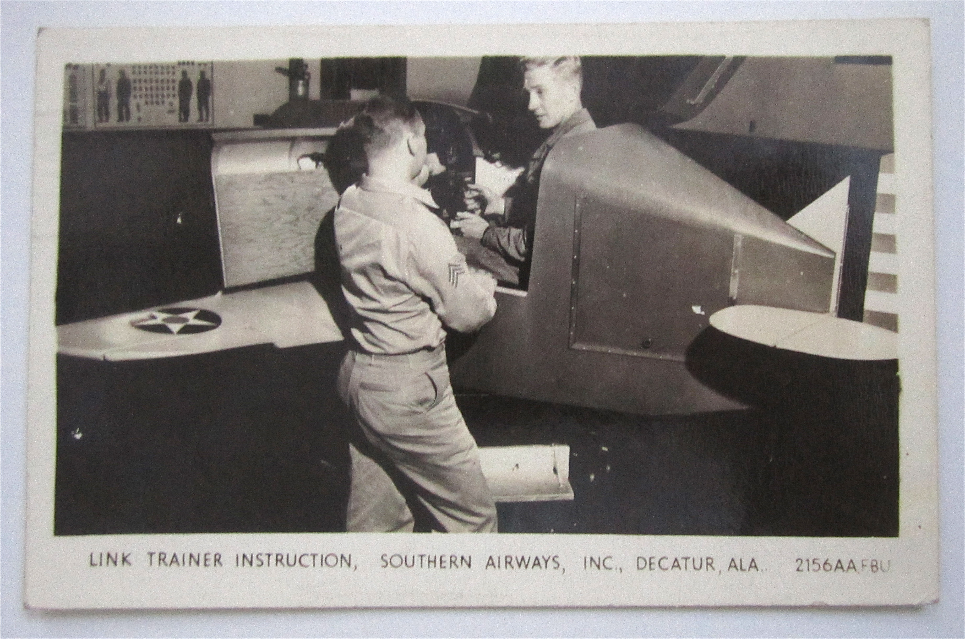 Link Trainer Instruction Poscard (Southern Airways)