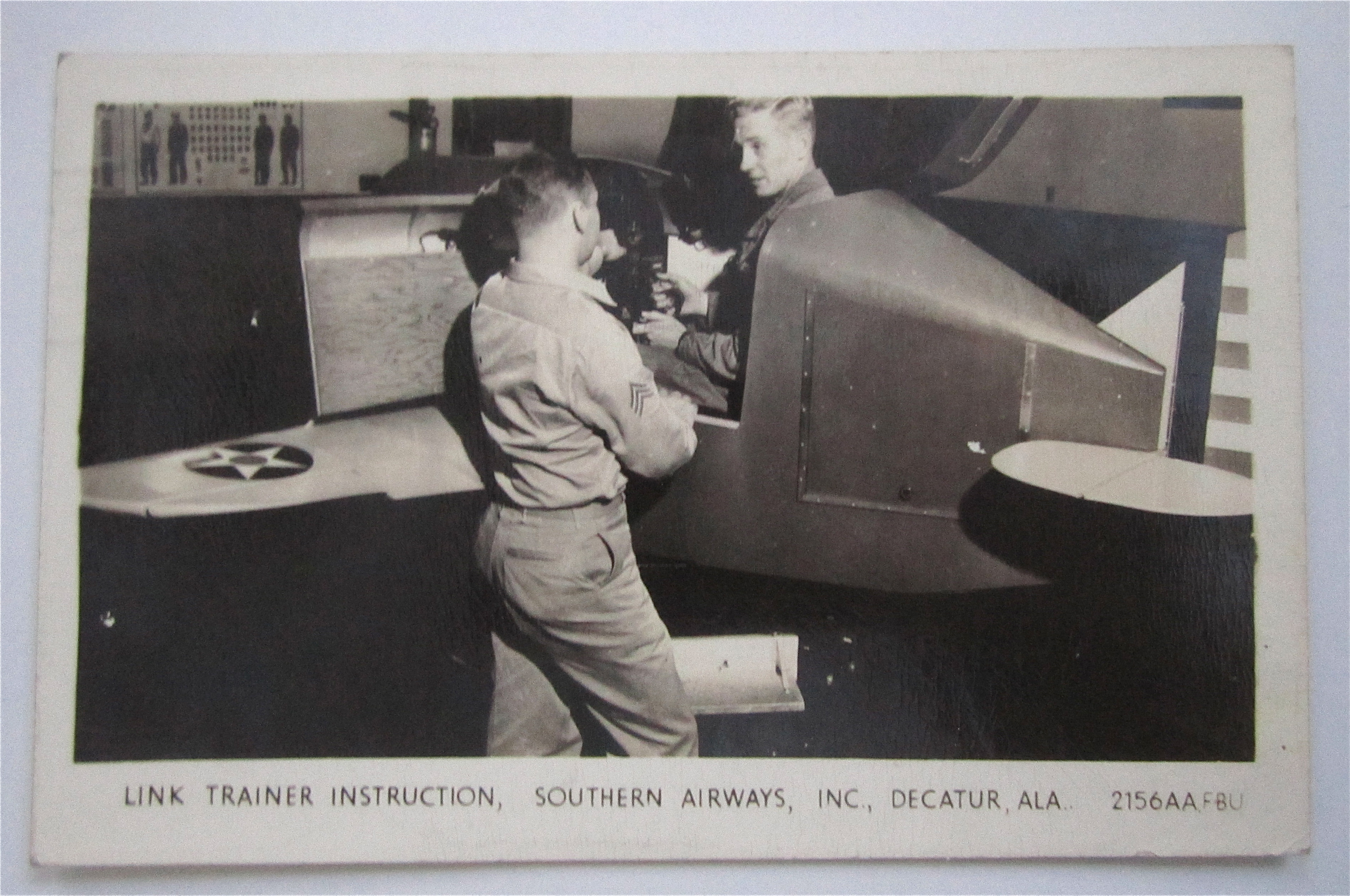 Link Trainer Instruction Poscard (Southern Airways)