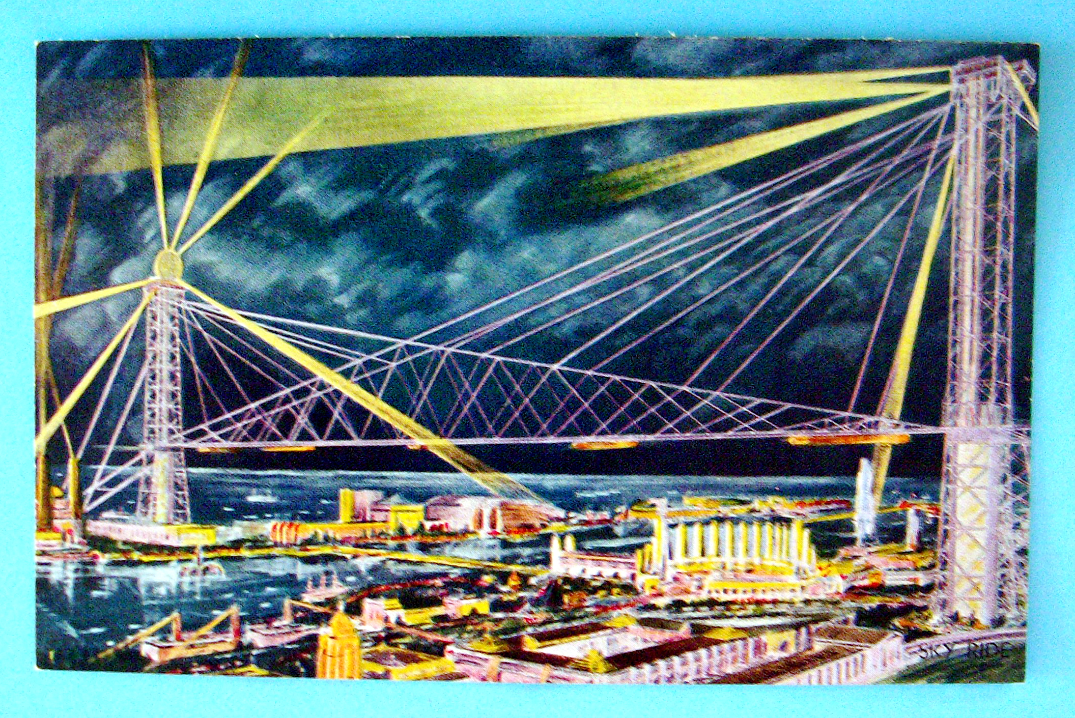 Sky Ride Postcard (1933 Chicago World's Fair)