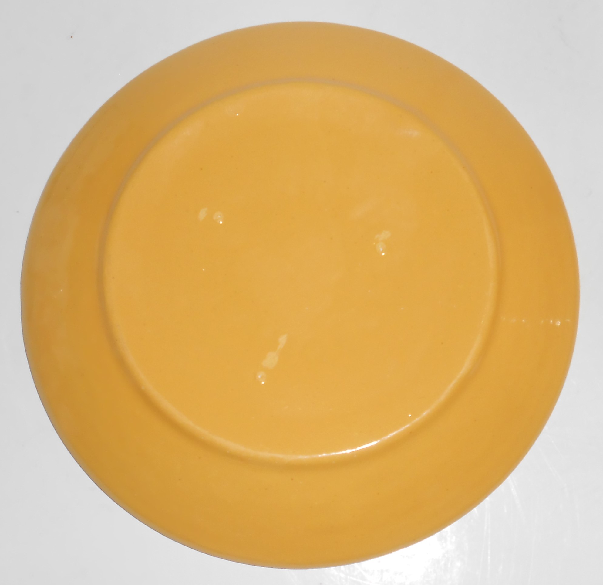 Vintage Bauer Pottery Ring Ware Yellow Saucer