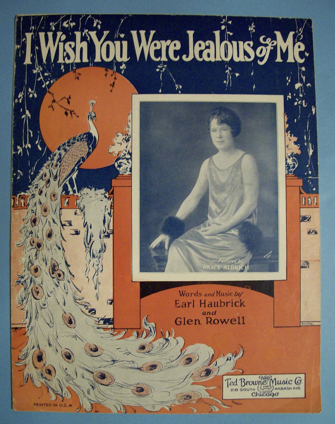 1926 I Wish You Were Jealous Of Me-Grace Aldrich Cover