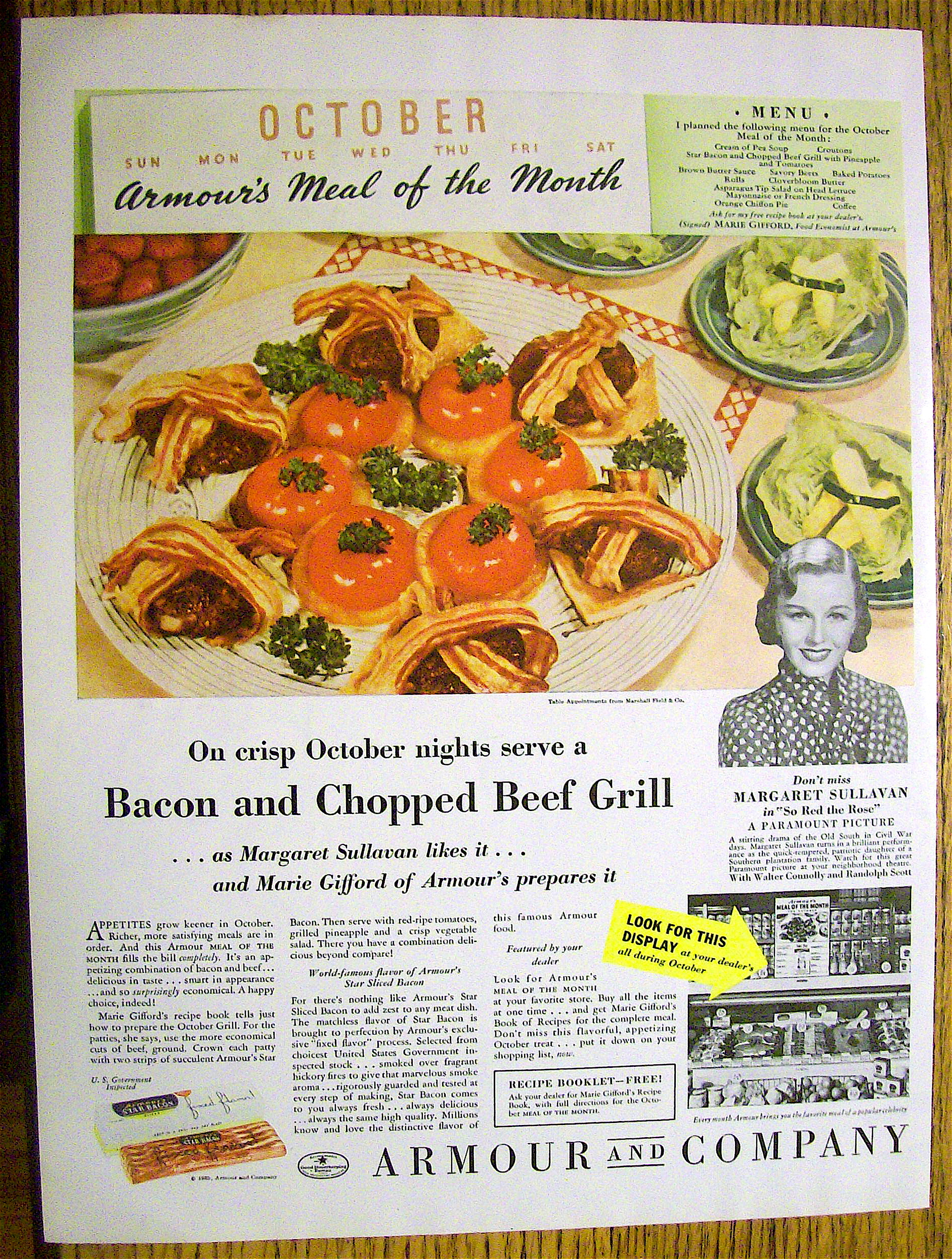1935 Armour & Company with Margaret Sullivan