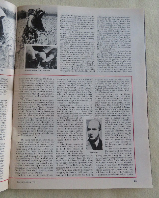 Time Magazine September 4, 1972 The Global War On Heroin