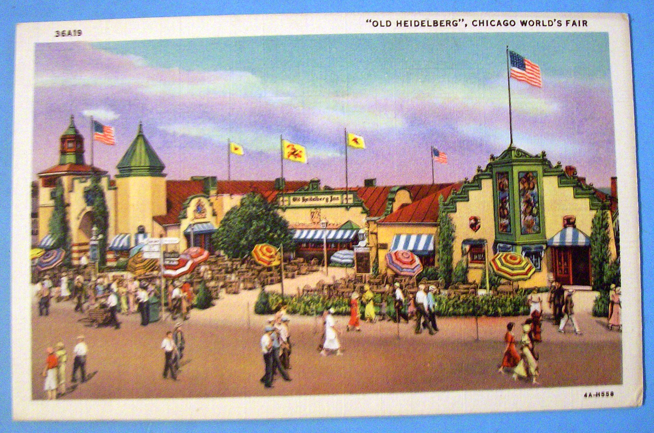 1933 Century of Progress, Old Heidelberg Postcard