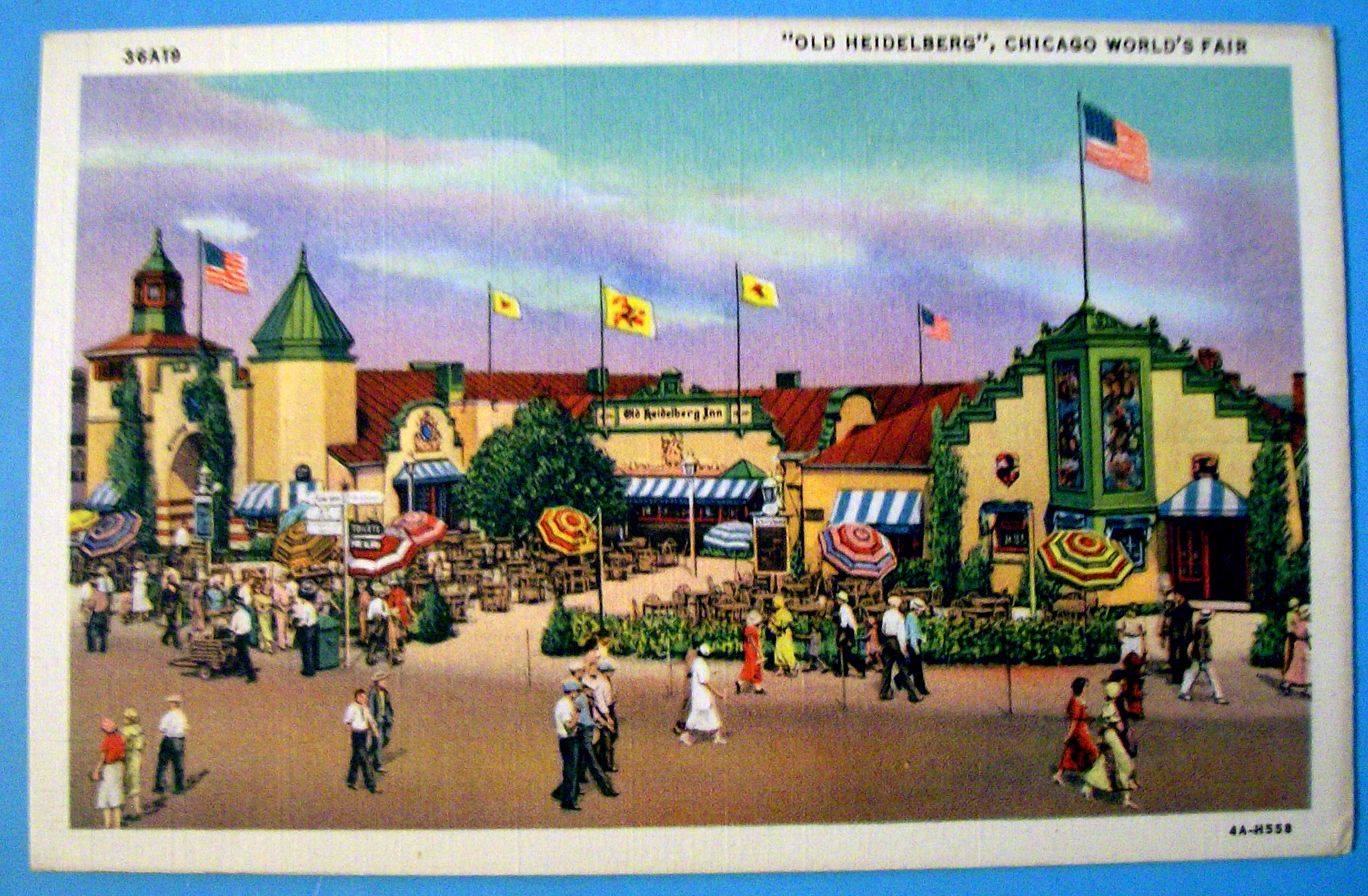 1933 Century of Progress, Old Heidelberg Postcard