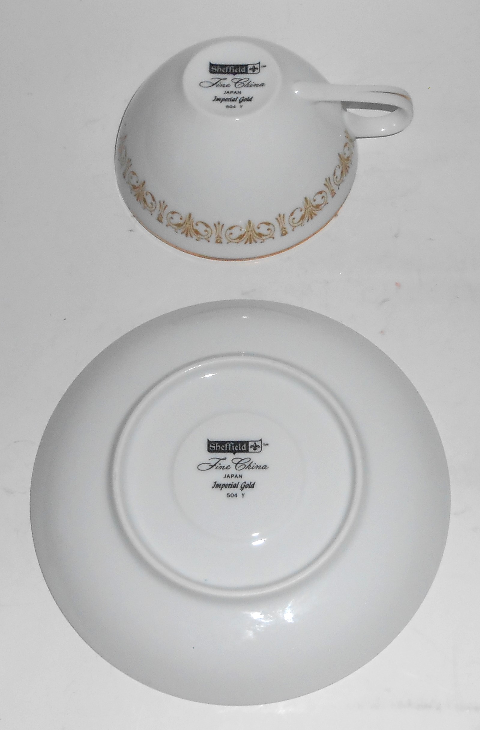 Sheffield China Imperial Gold Cup & Saucer Set