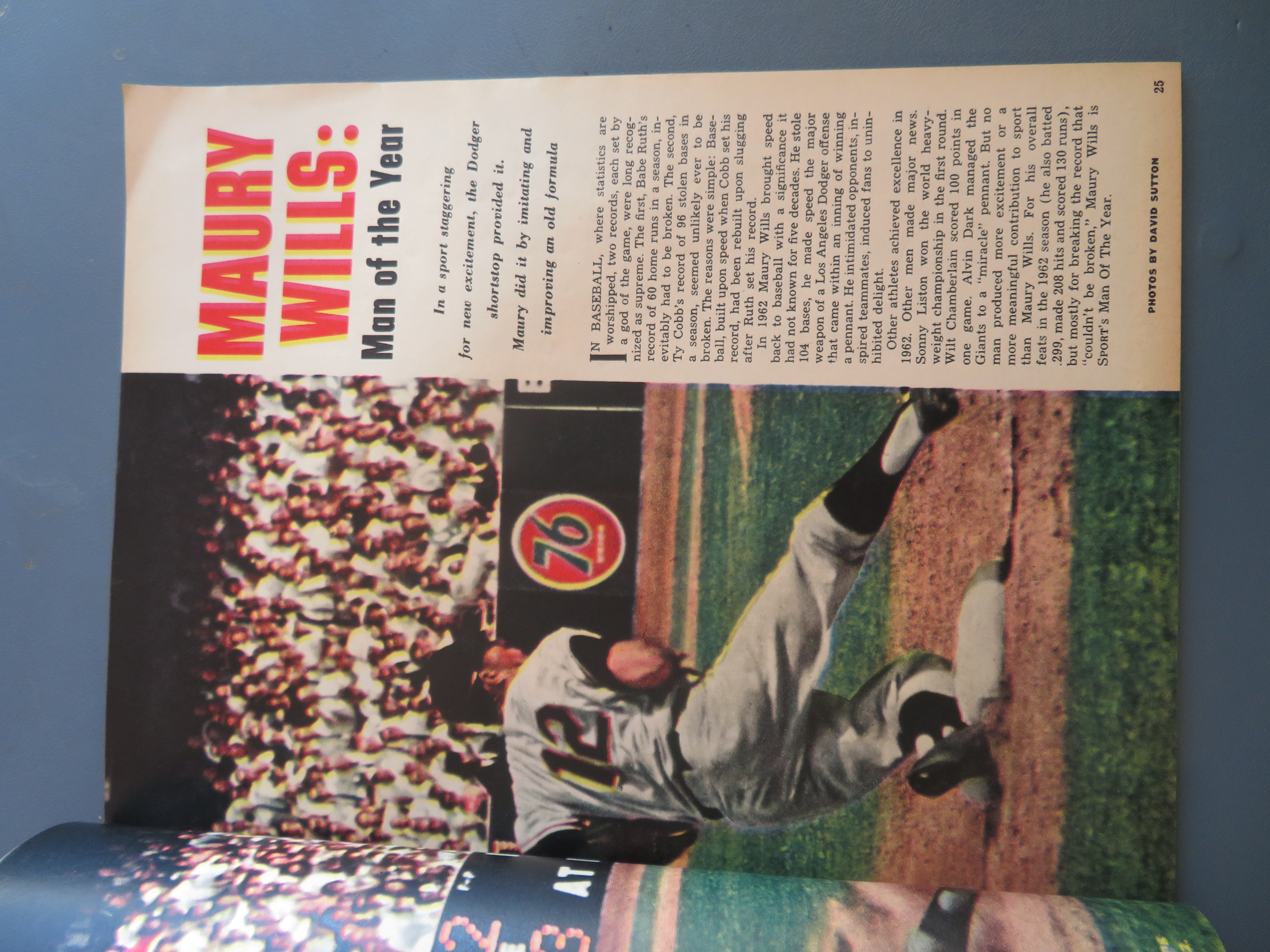 Sport Magazine February 1963 Willie Mays/Maury Wills
