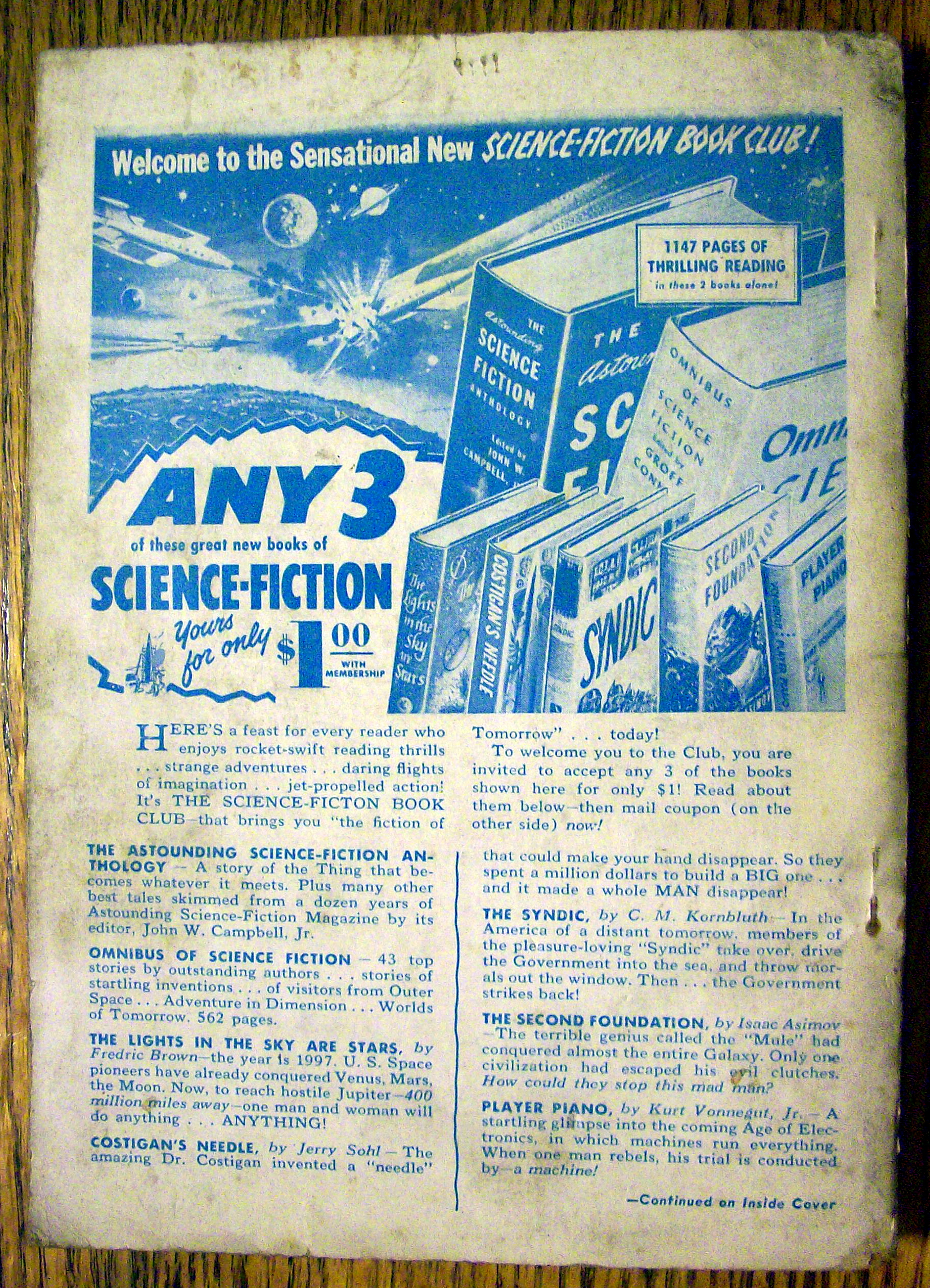 Science Fiction Adventure Magazine May 1954 Rule Golden