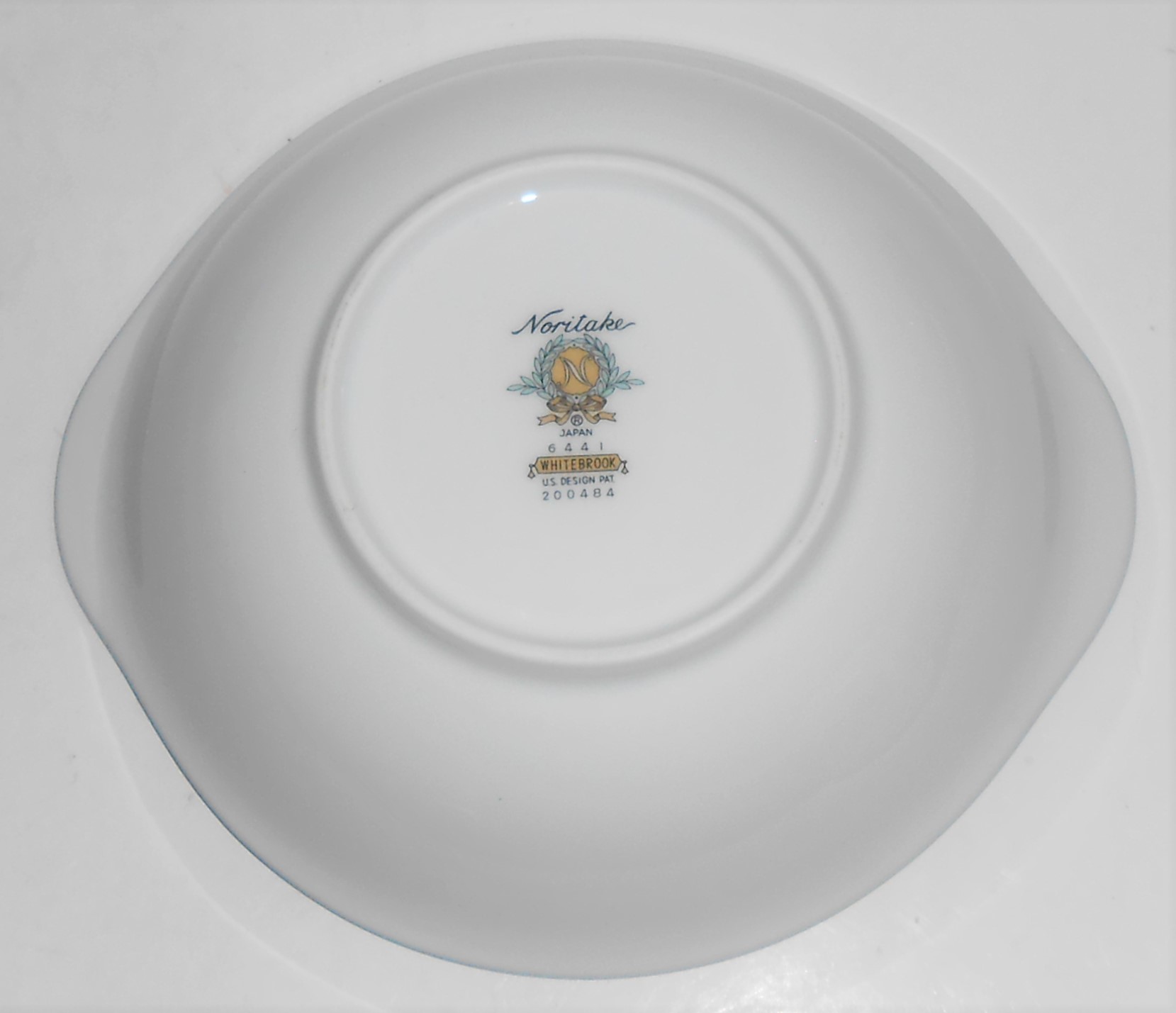 Noritake China Whitebrook Platinum Band Cereal Bowl