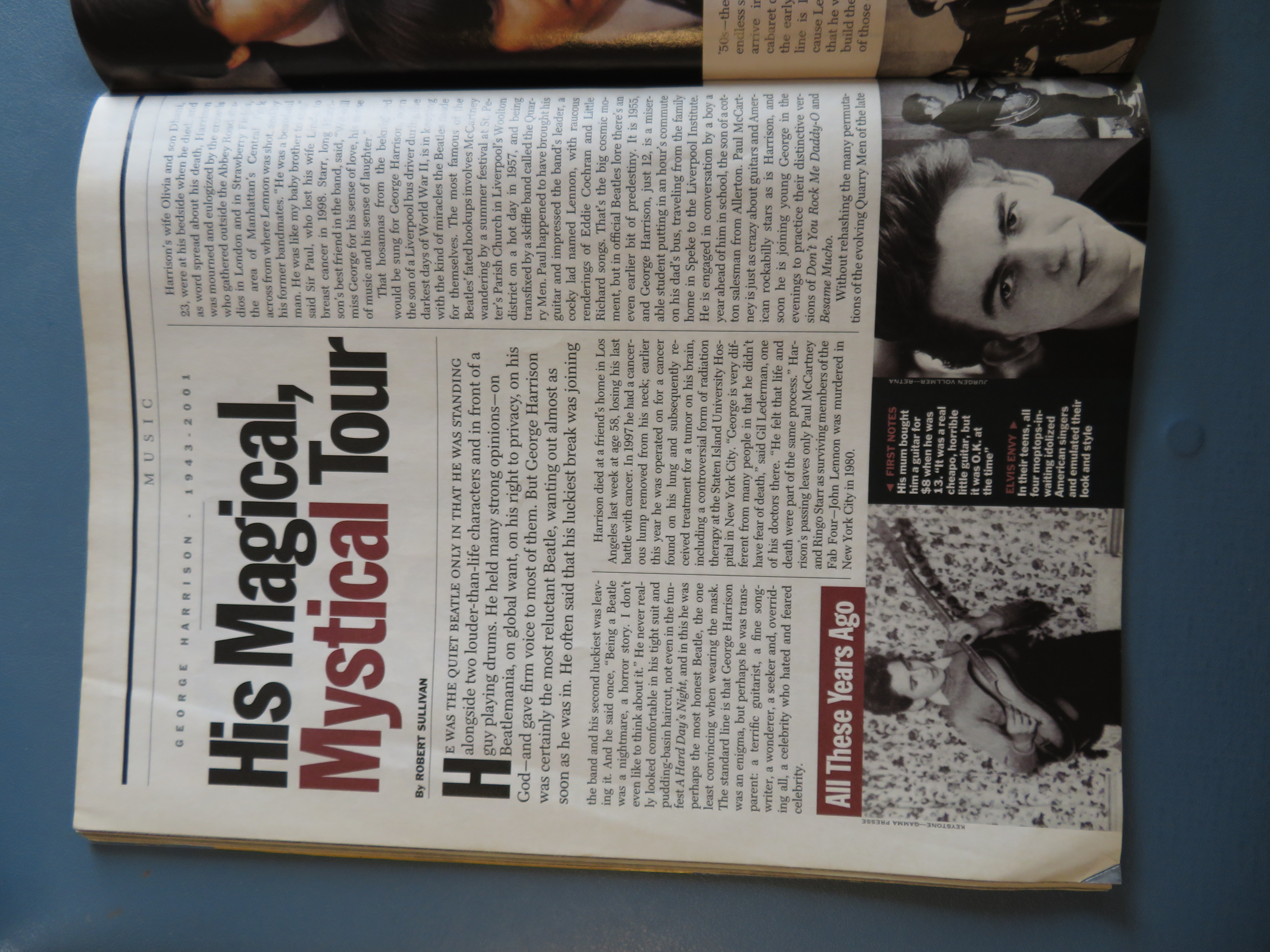 Time Magazine December 10, 2001 George Harrison