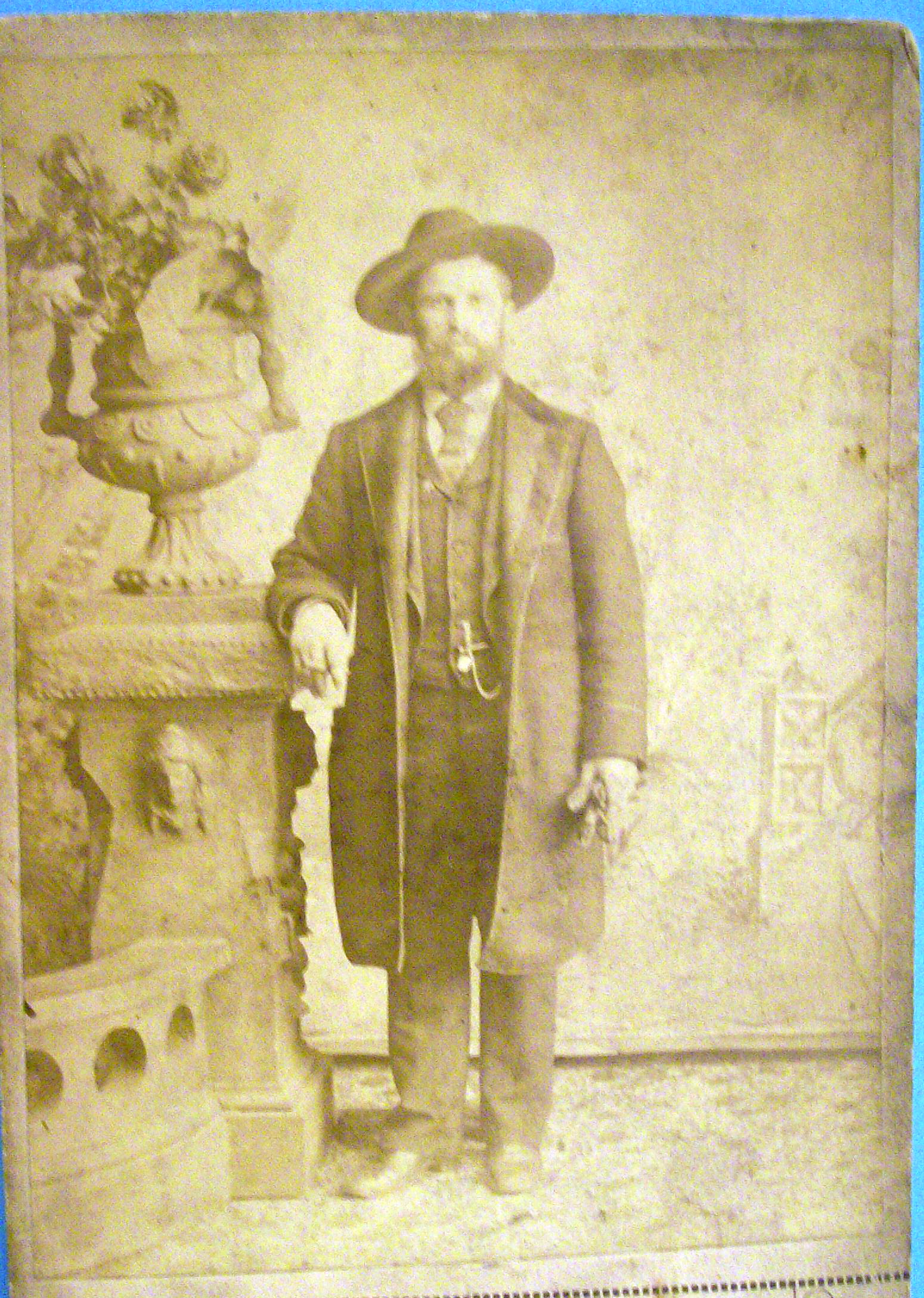 When Chicago Was A Cattle Town - Cabinet Photo of A Man