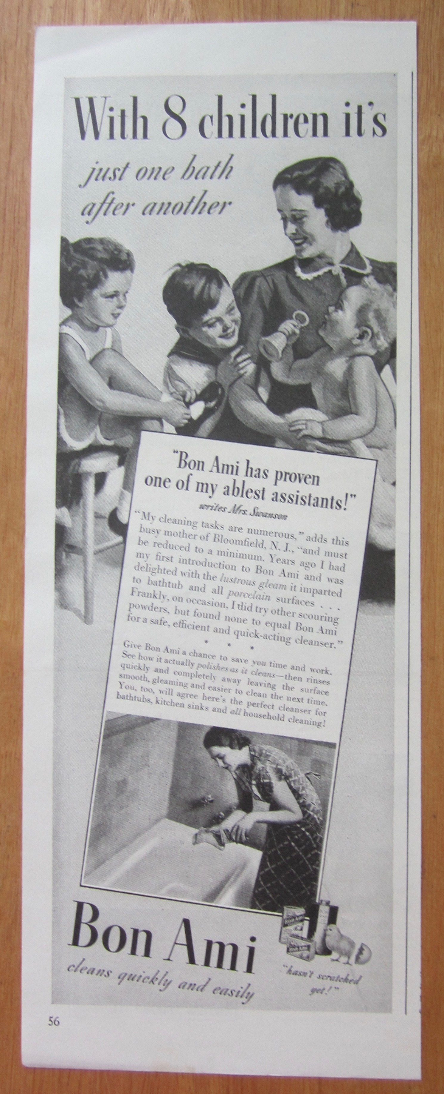 1938 Bon Ami with Woman & Her Children
