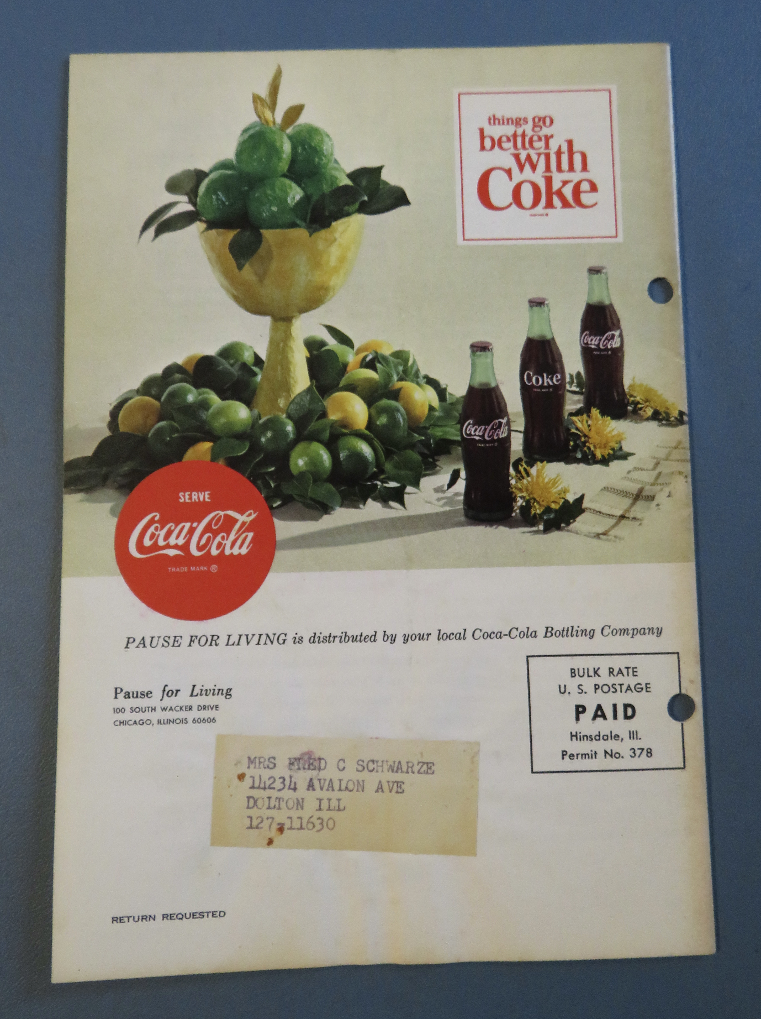 Pause For Living Magazine (Coke) Summer 1965