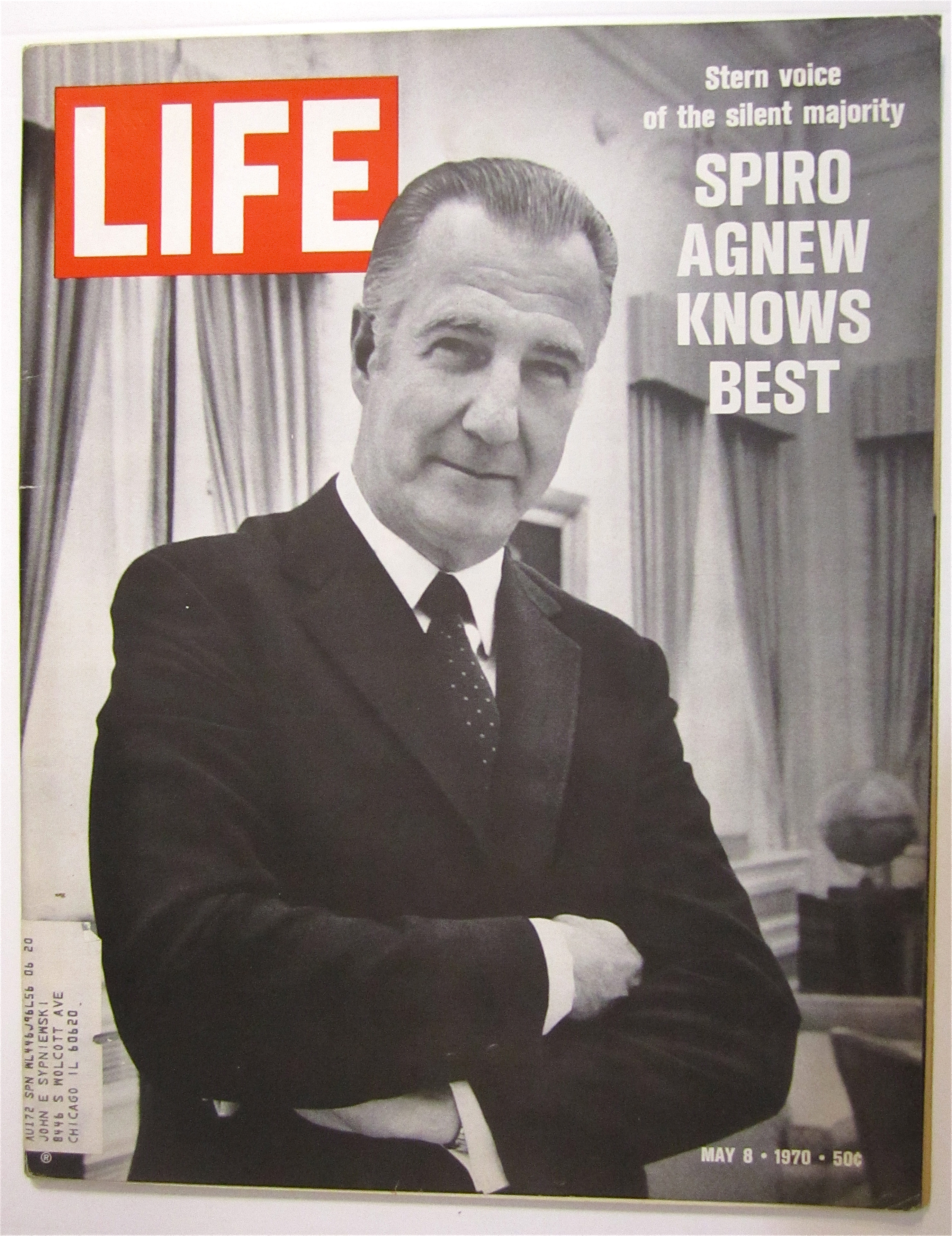 Life Magazine May 8, 1970 Spiro Agnew Knows Best
