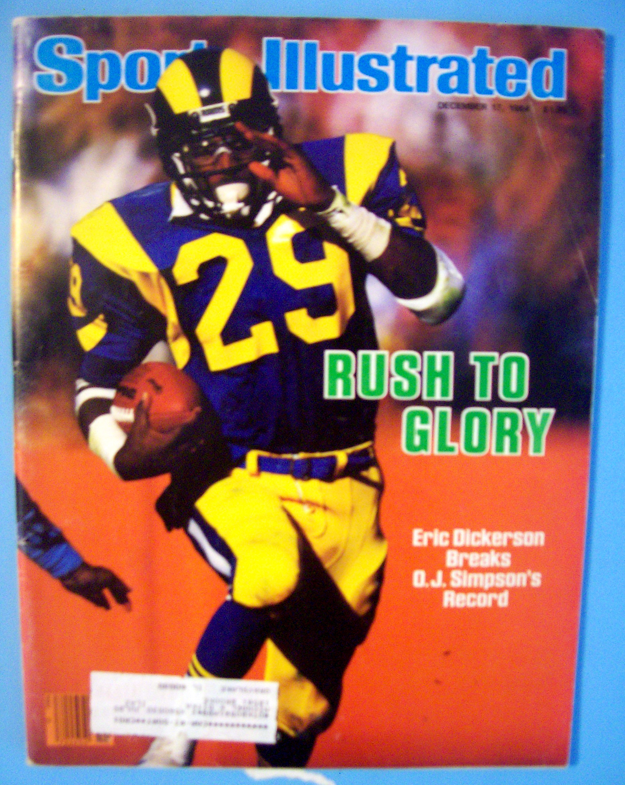 Sports Illustrated December 17, 1984 Eric Dickerson