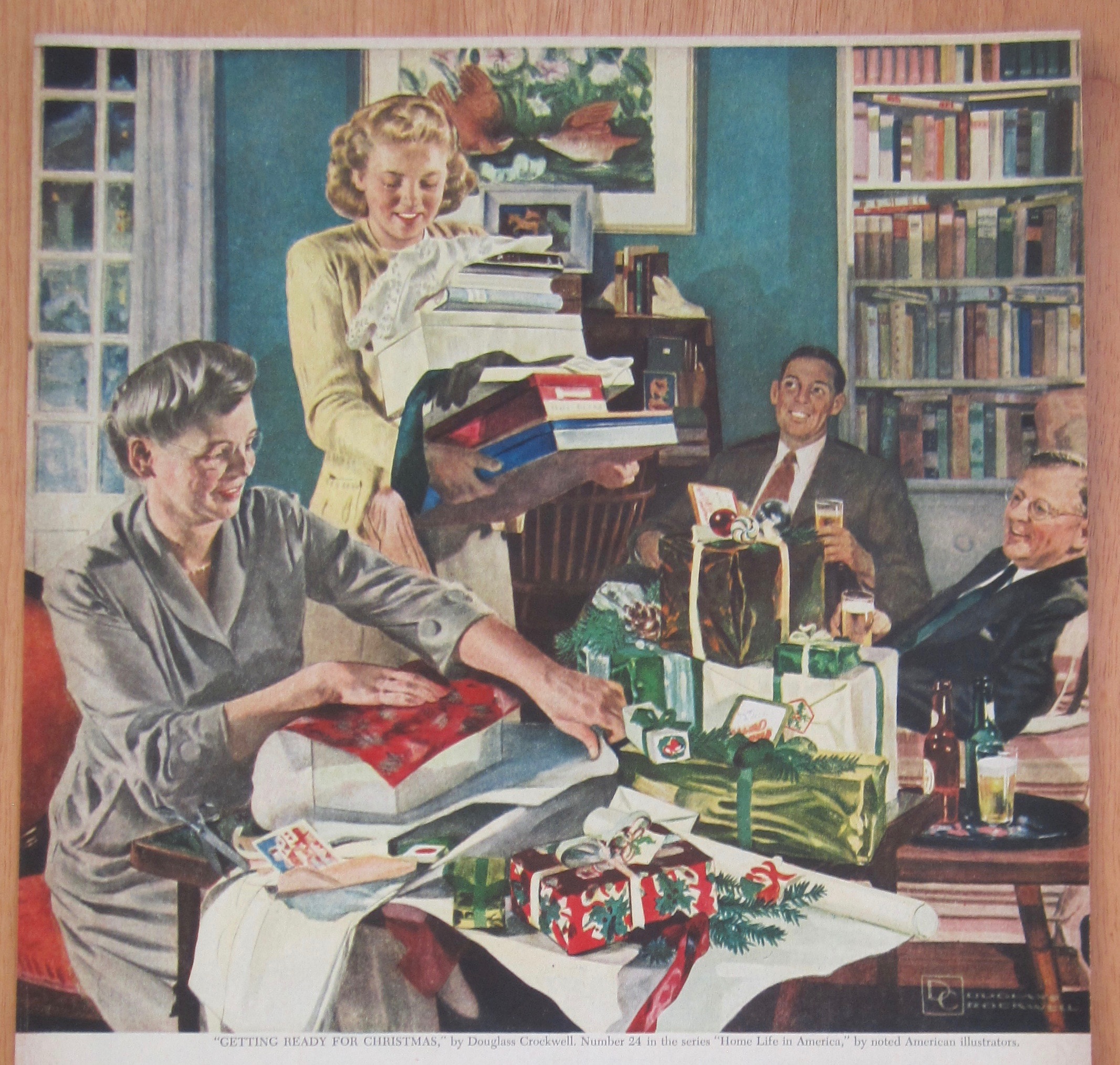 1948 Beer Belongs Ready For Xmas By Douglas Crockwell