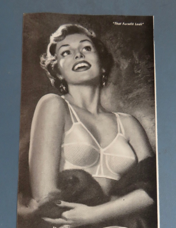 1951 Life By Formfit Bra with a Lovely Woman Wearing Her Bra