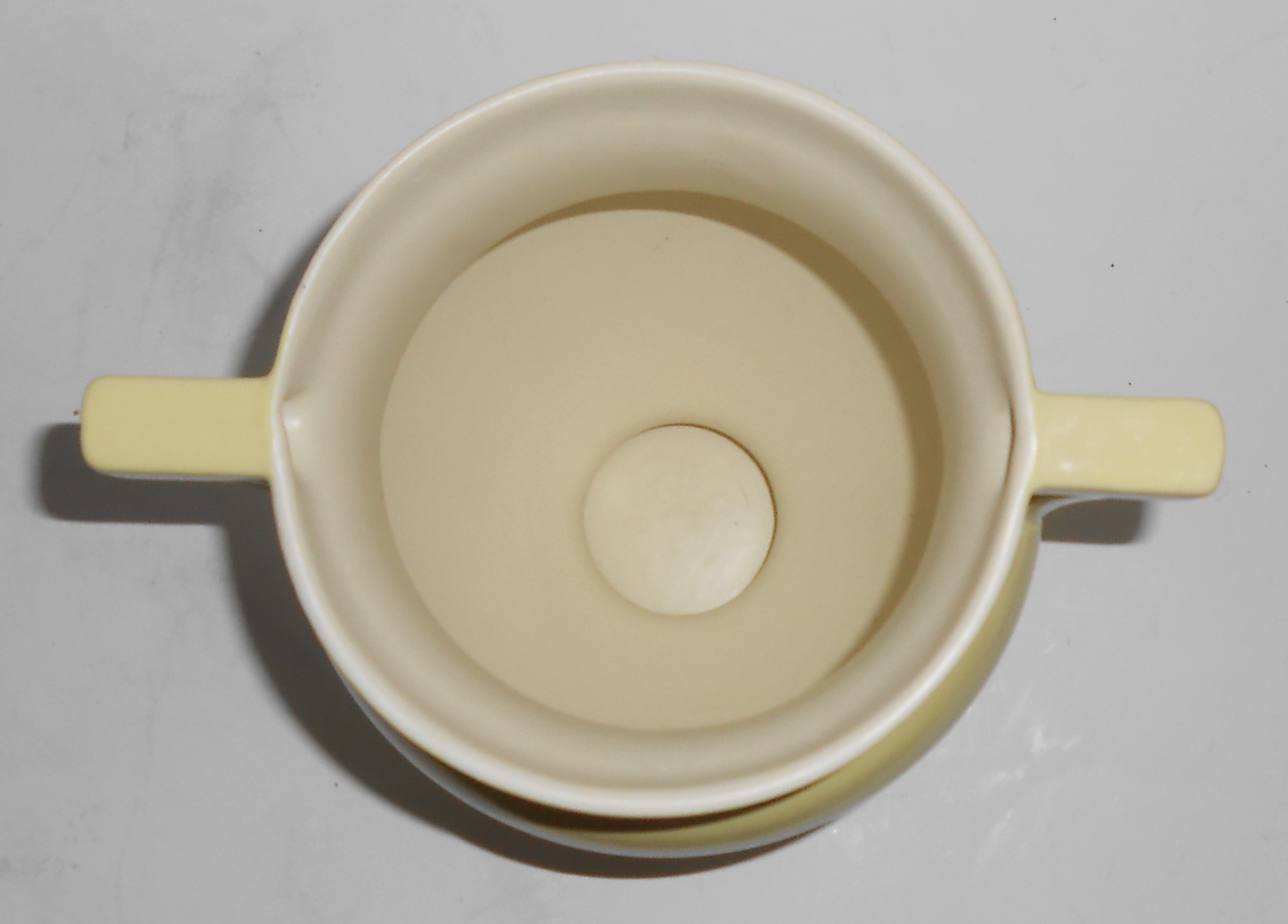 Coors Pottery Art Deco Leadville Yellow/White #85 Vase