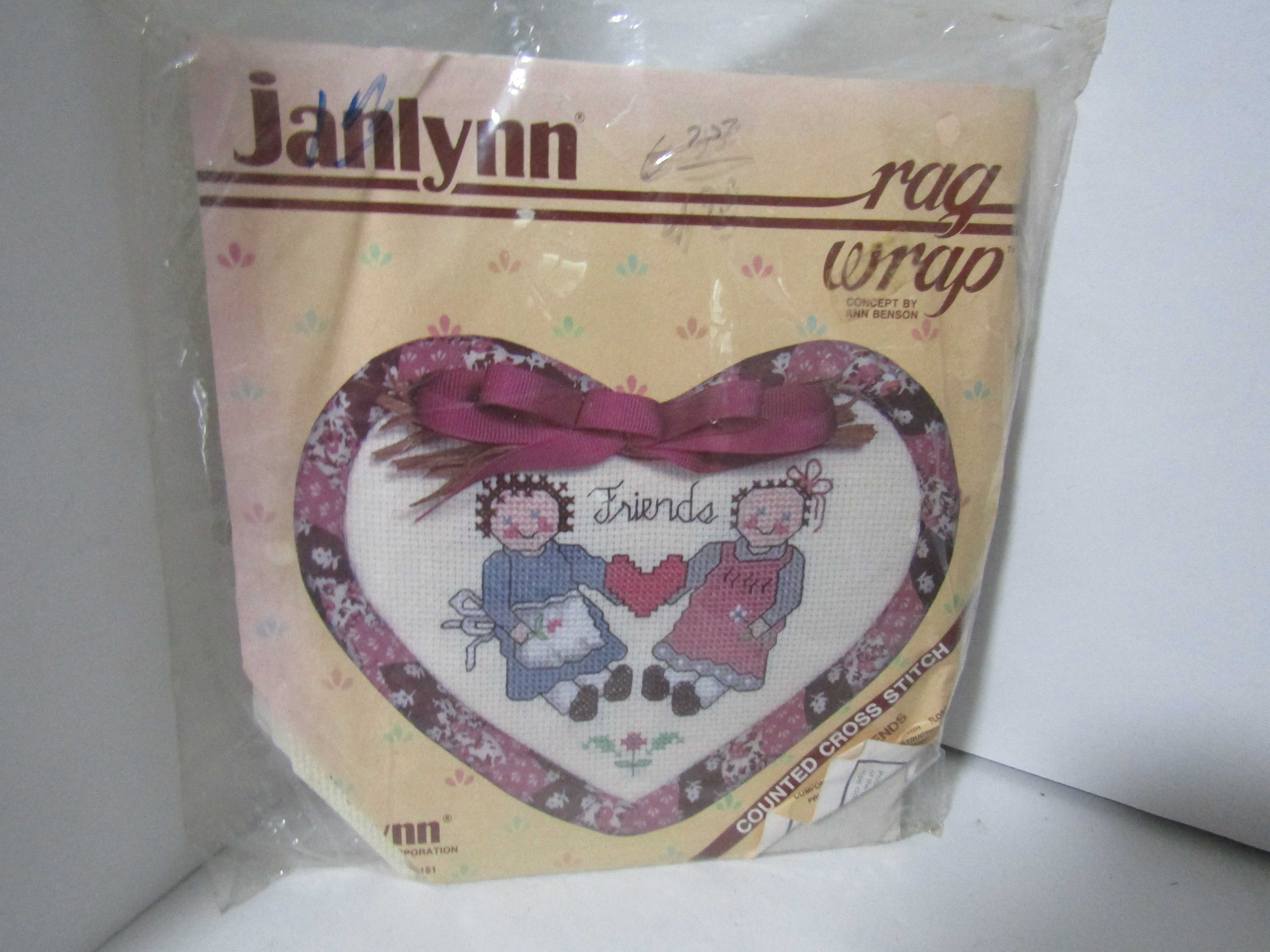 Janlynn  Rag Wrap Counted Cross Stitch Kit Friends