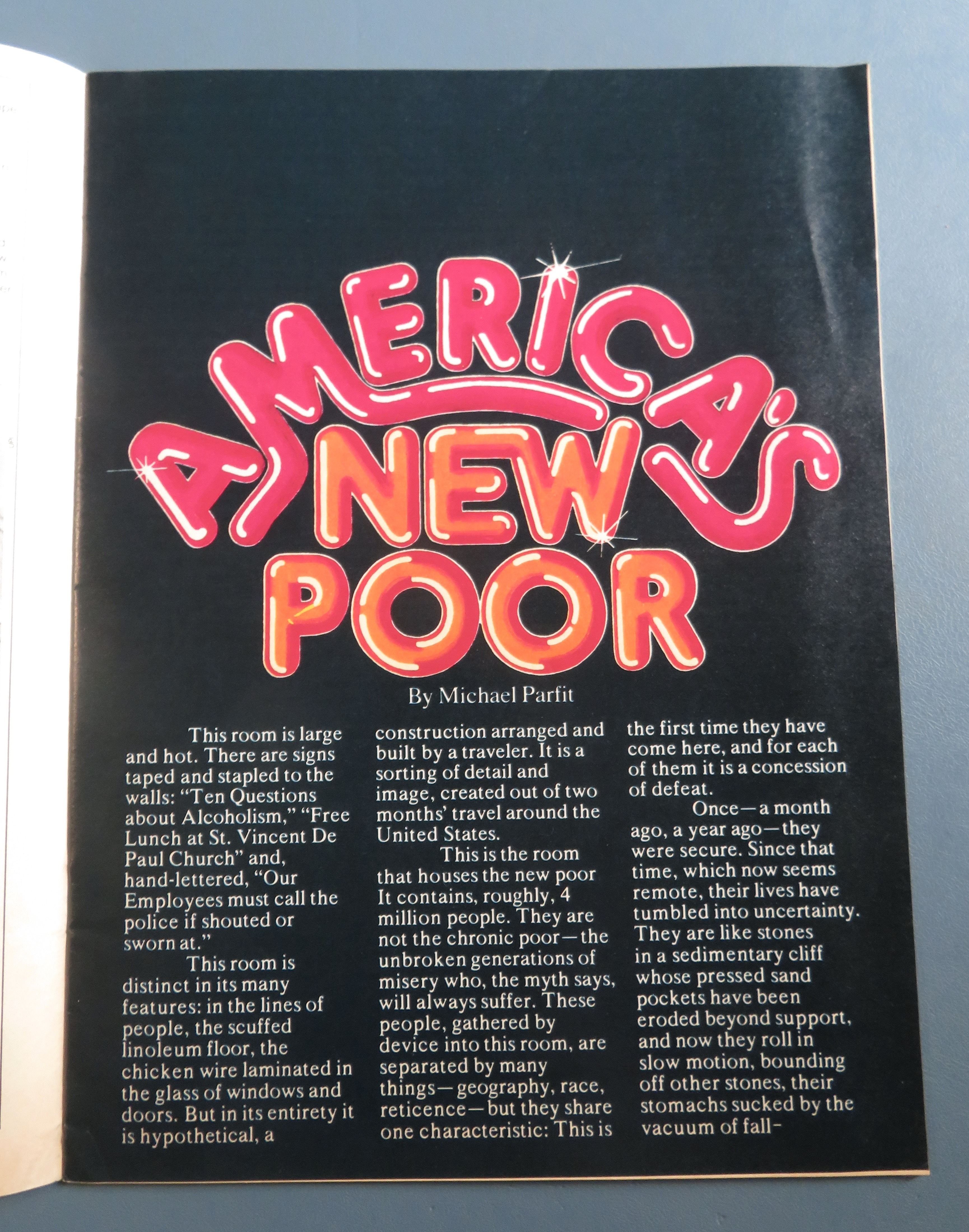 New Times Magazine July 25, 1975 America's New Poor
