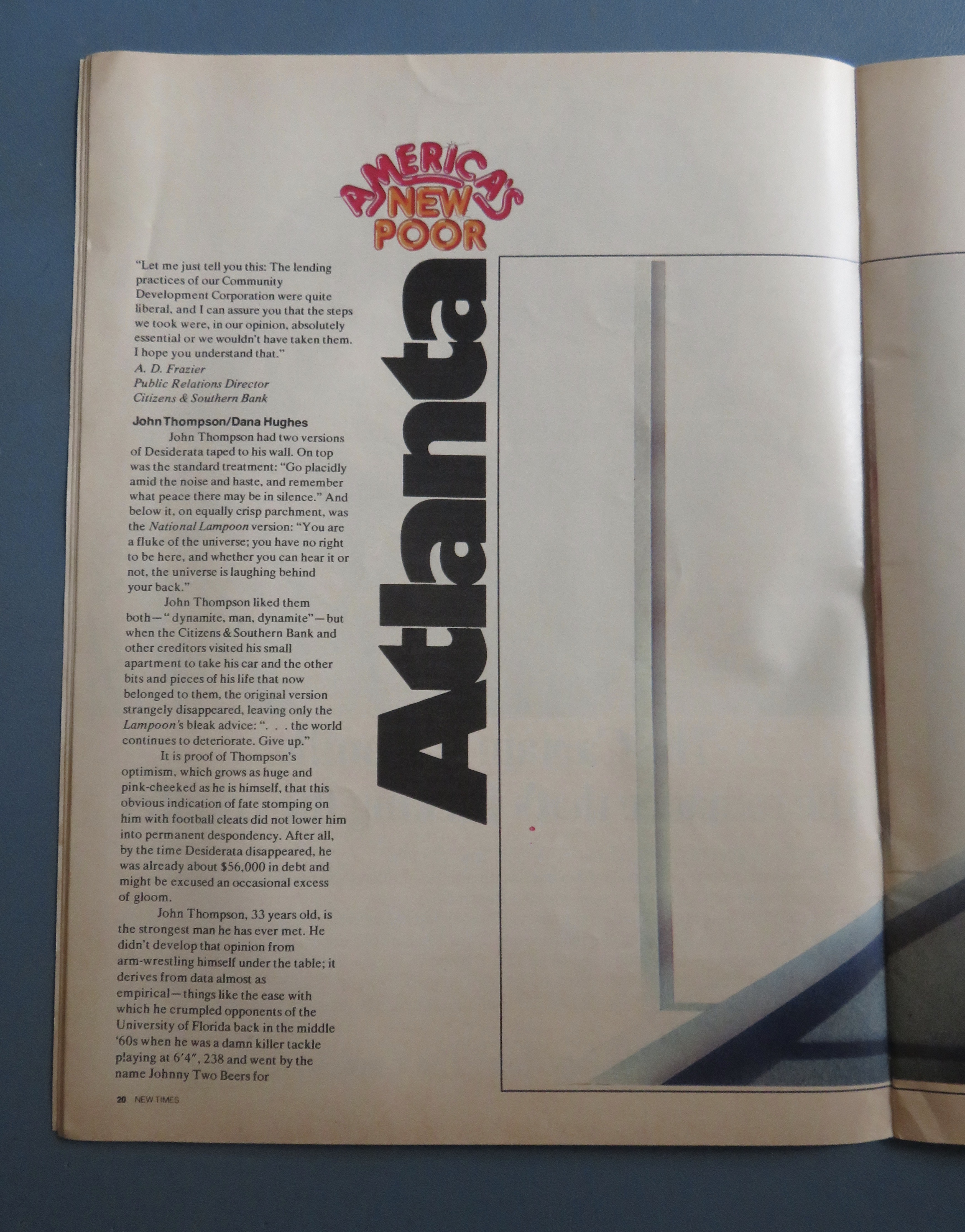 New Times Magazine July 25, 1975 America's New Poor