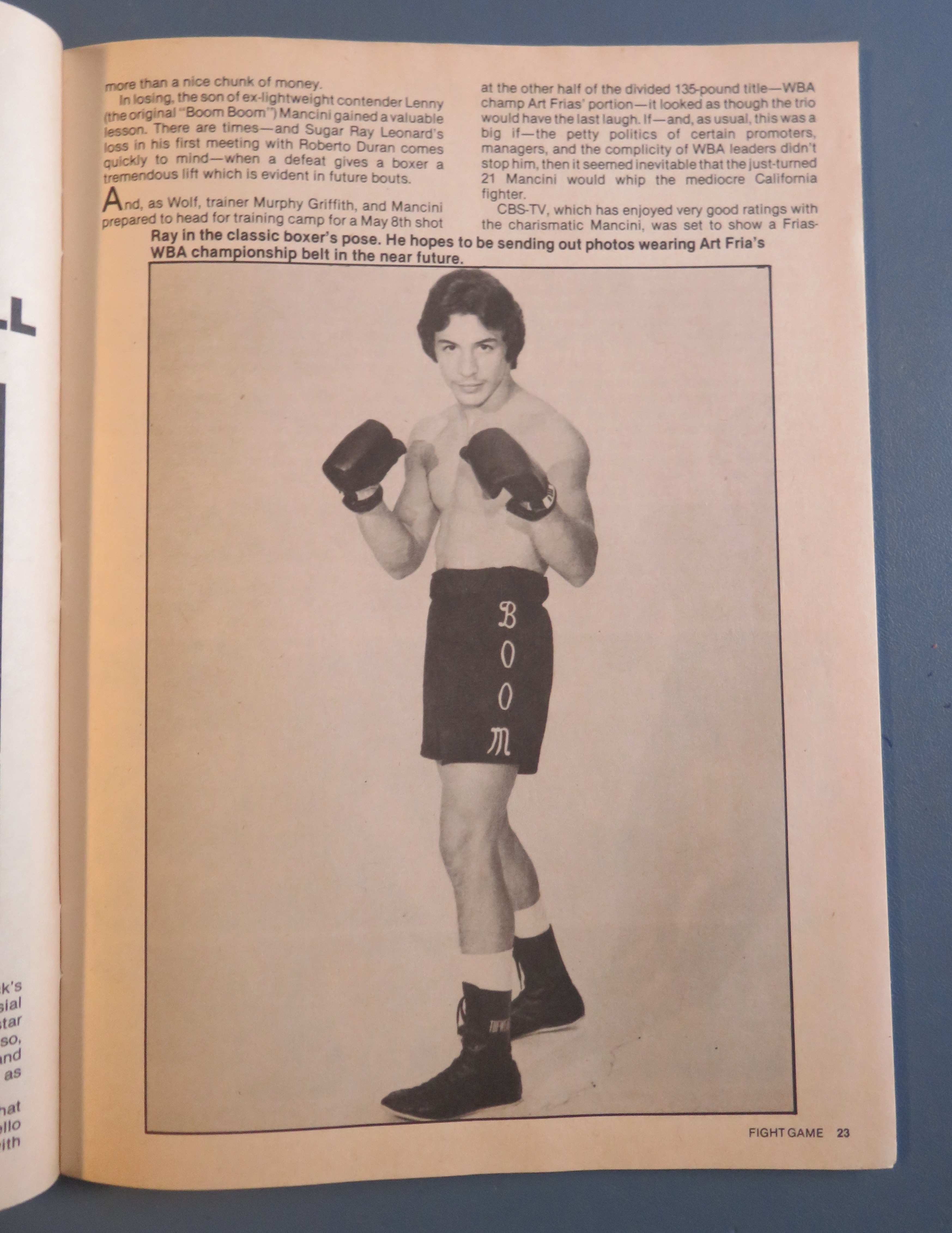 Fight Game Magazine July 1982 Hagler - Hearns