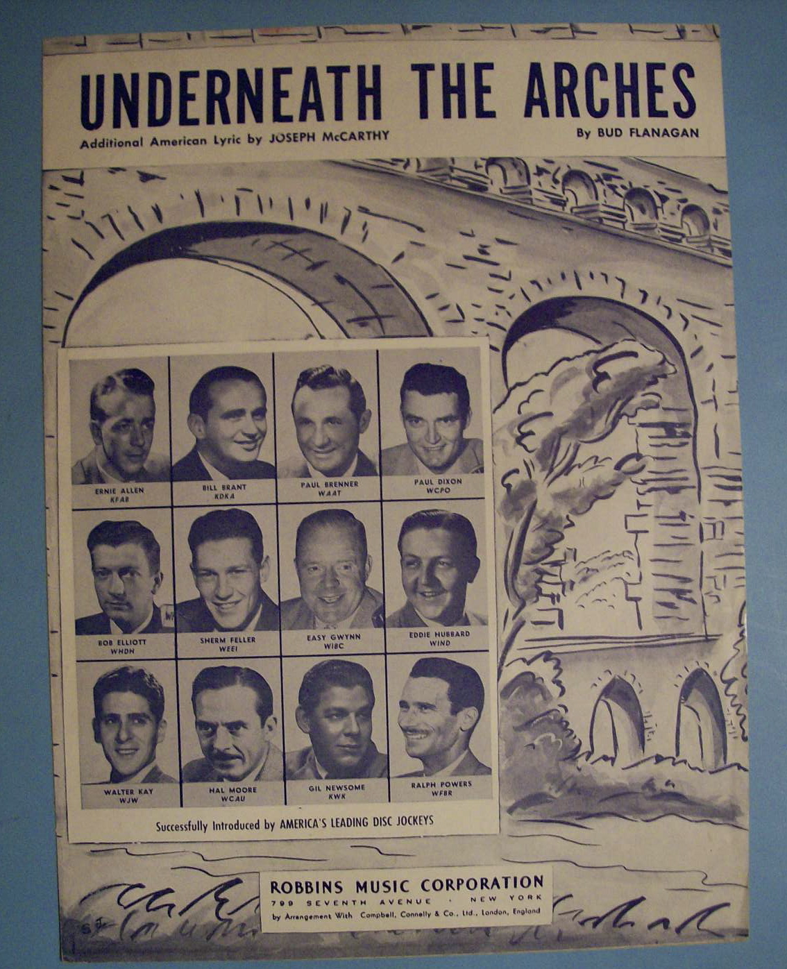 Sheet Music For 1932 Underneath The Arches