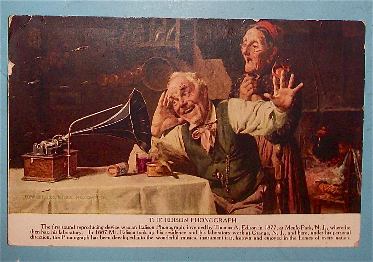 The Edison Phonograph Postcard by National Phonograph