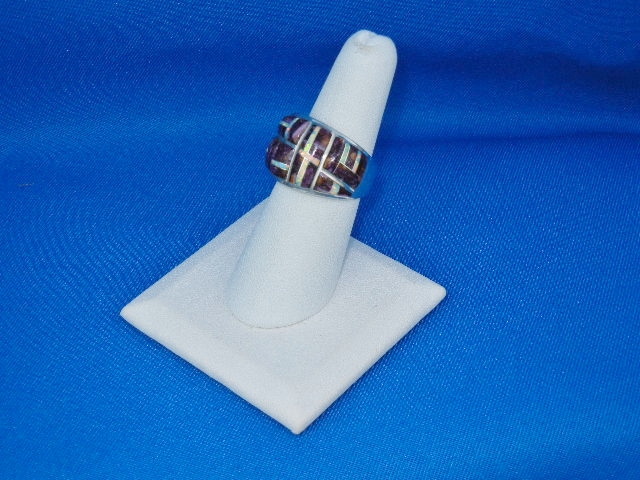Opal Sugulite Inlays Sterling Silver Studio GL Ring