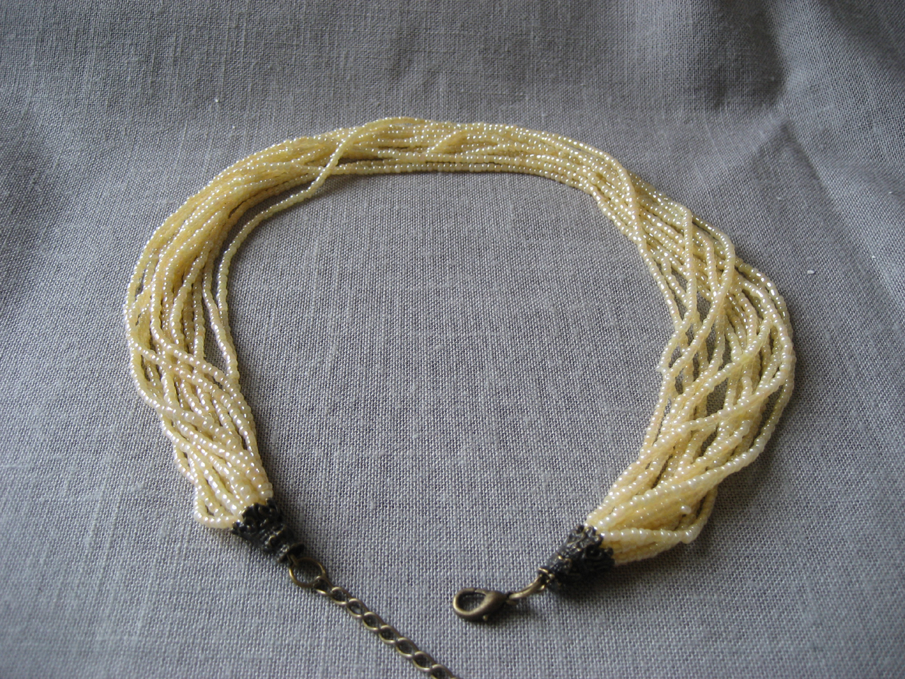 Multiple Seed Bead Necklace