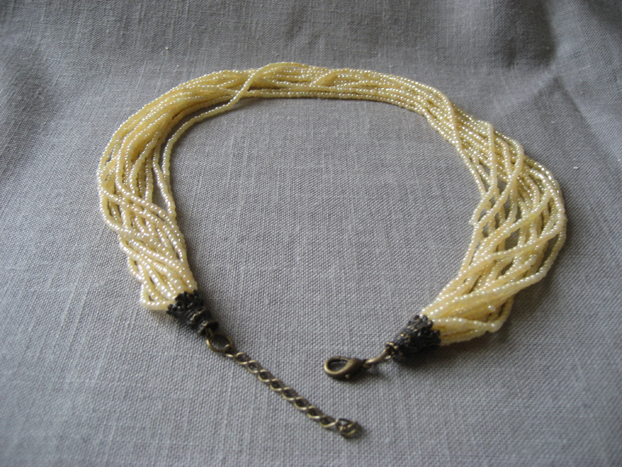 Multiple Seed Bead Necklace