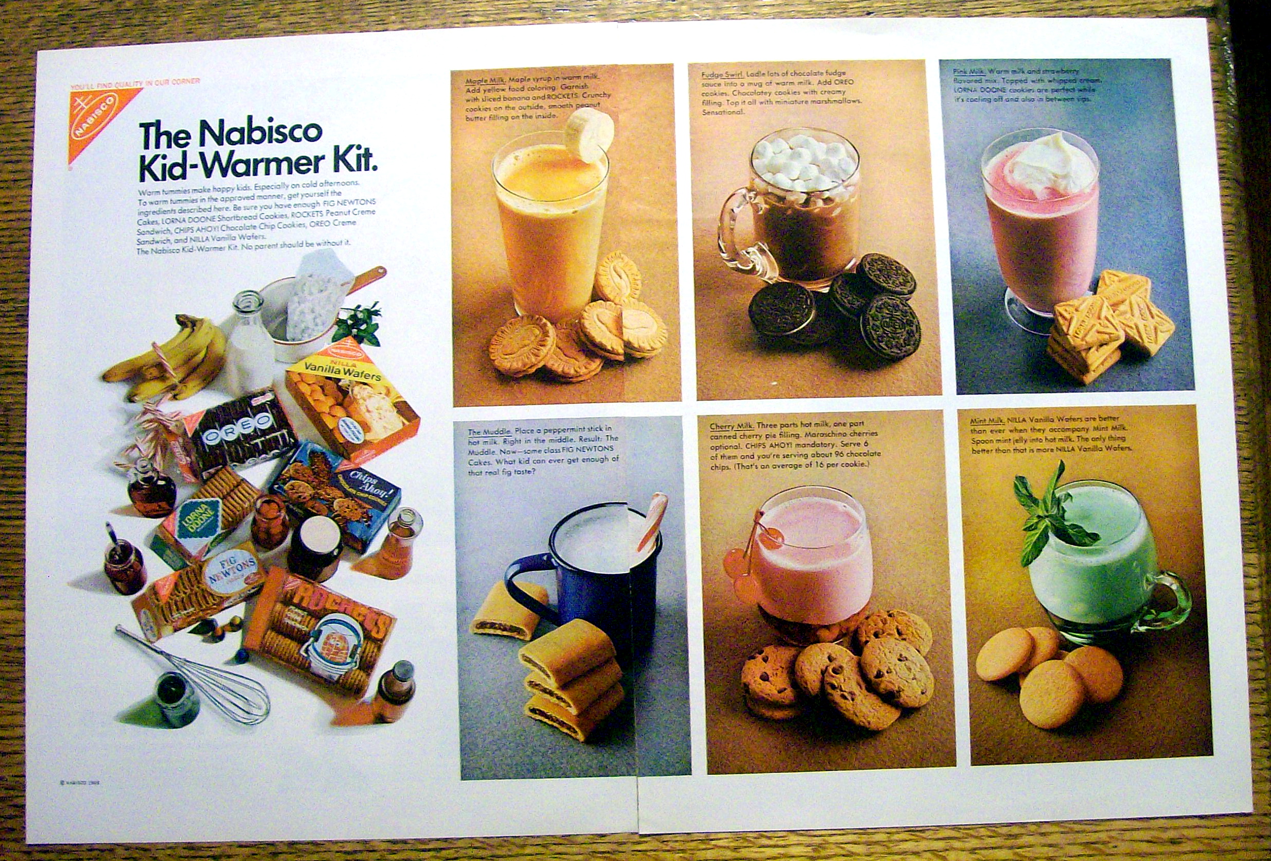 Vintage Ad: 1968 Nabisco Cookies Kid Warmer Kit