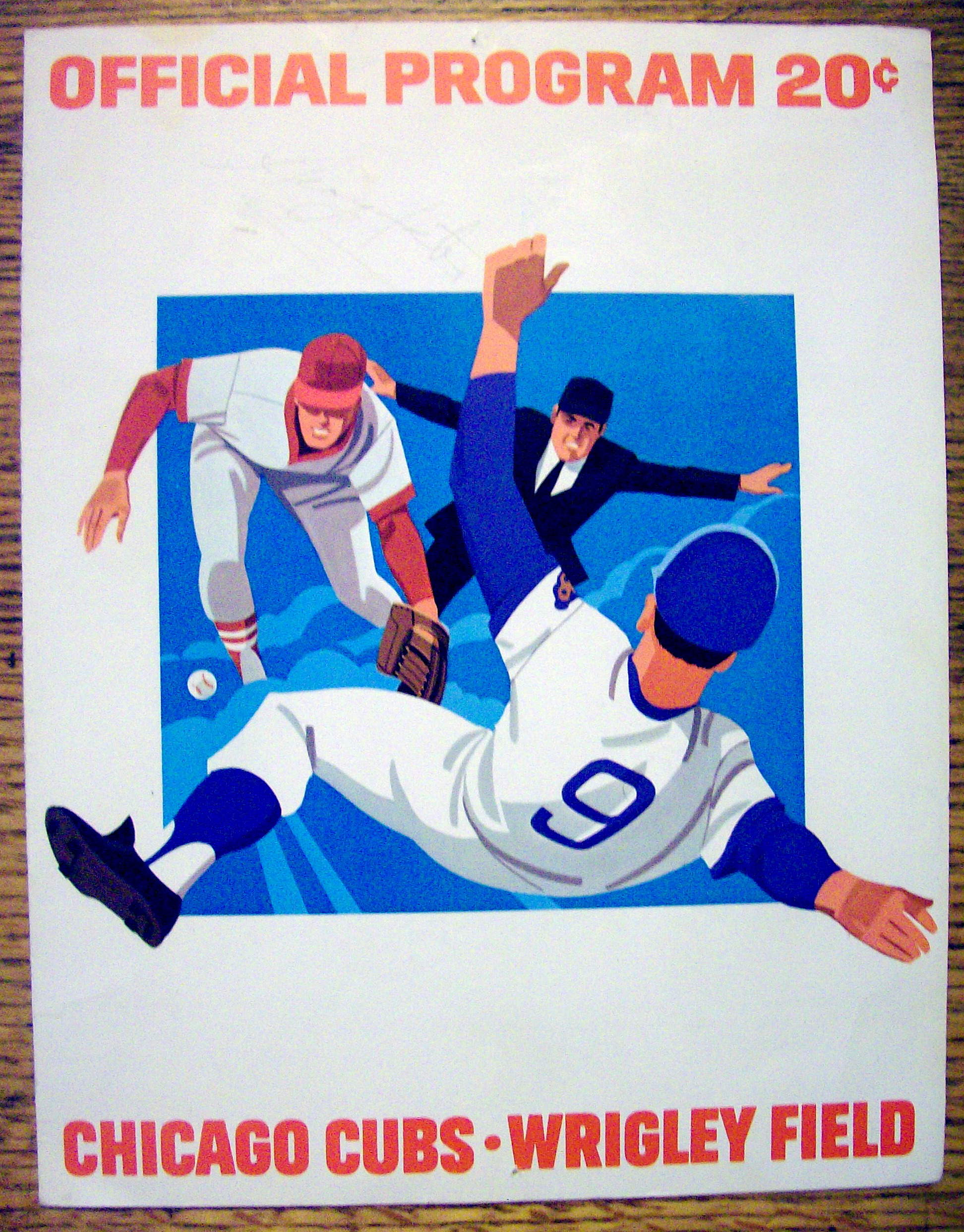 Chicago Cubs vs. Cincinnati Reds Scorecard May 1974