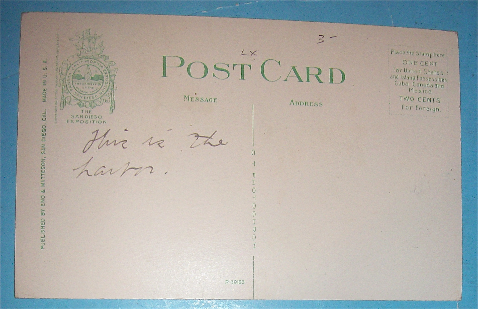 Bird's Eye View Of Panama Calif Exposition Postcard