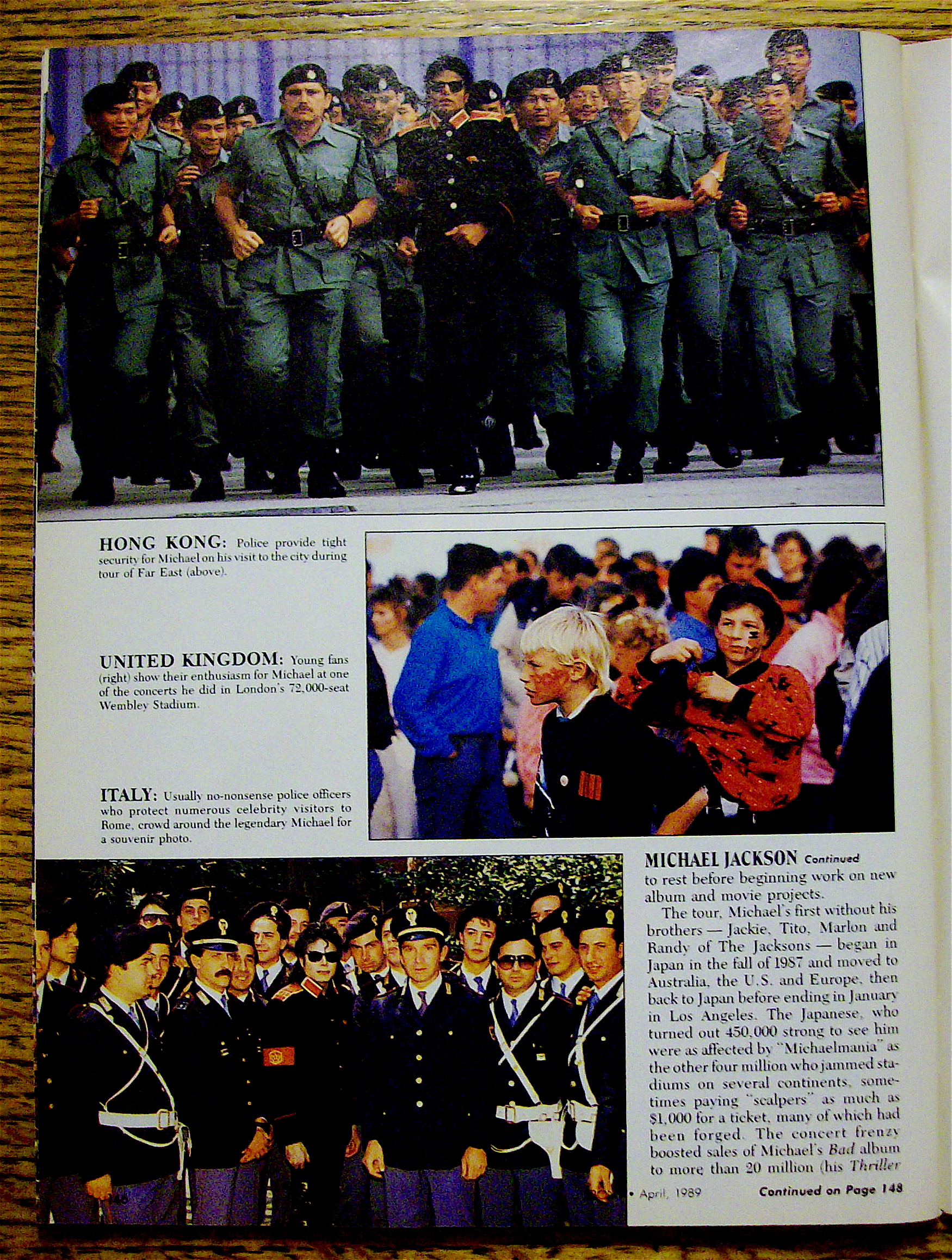 Ebony Magazine-April 1989-Michael's Last Tour