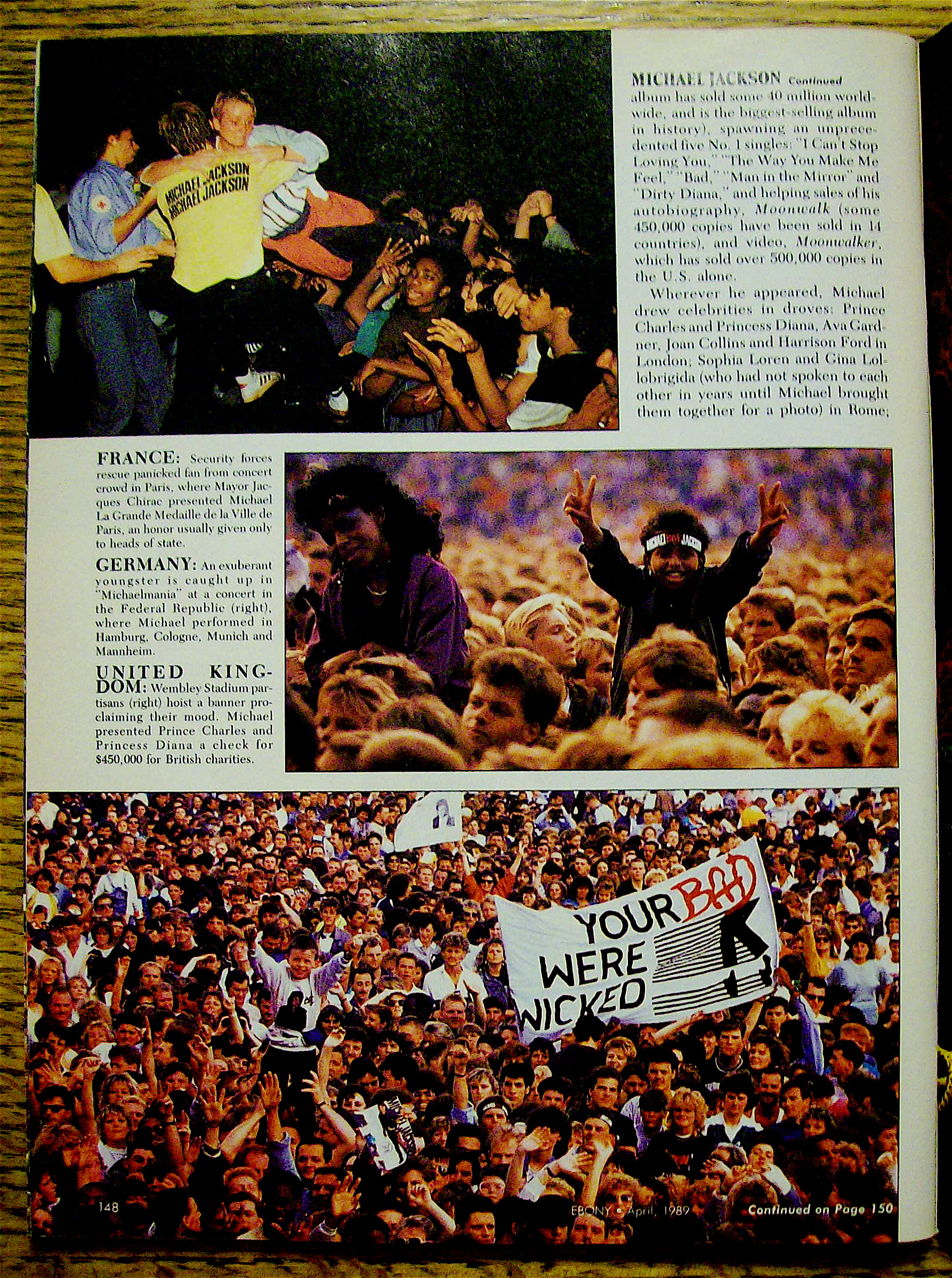Ebony Magazine-April 1989-Michael's Last Tour