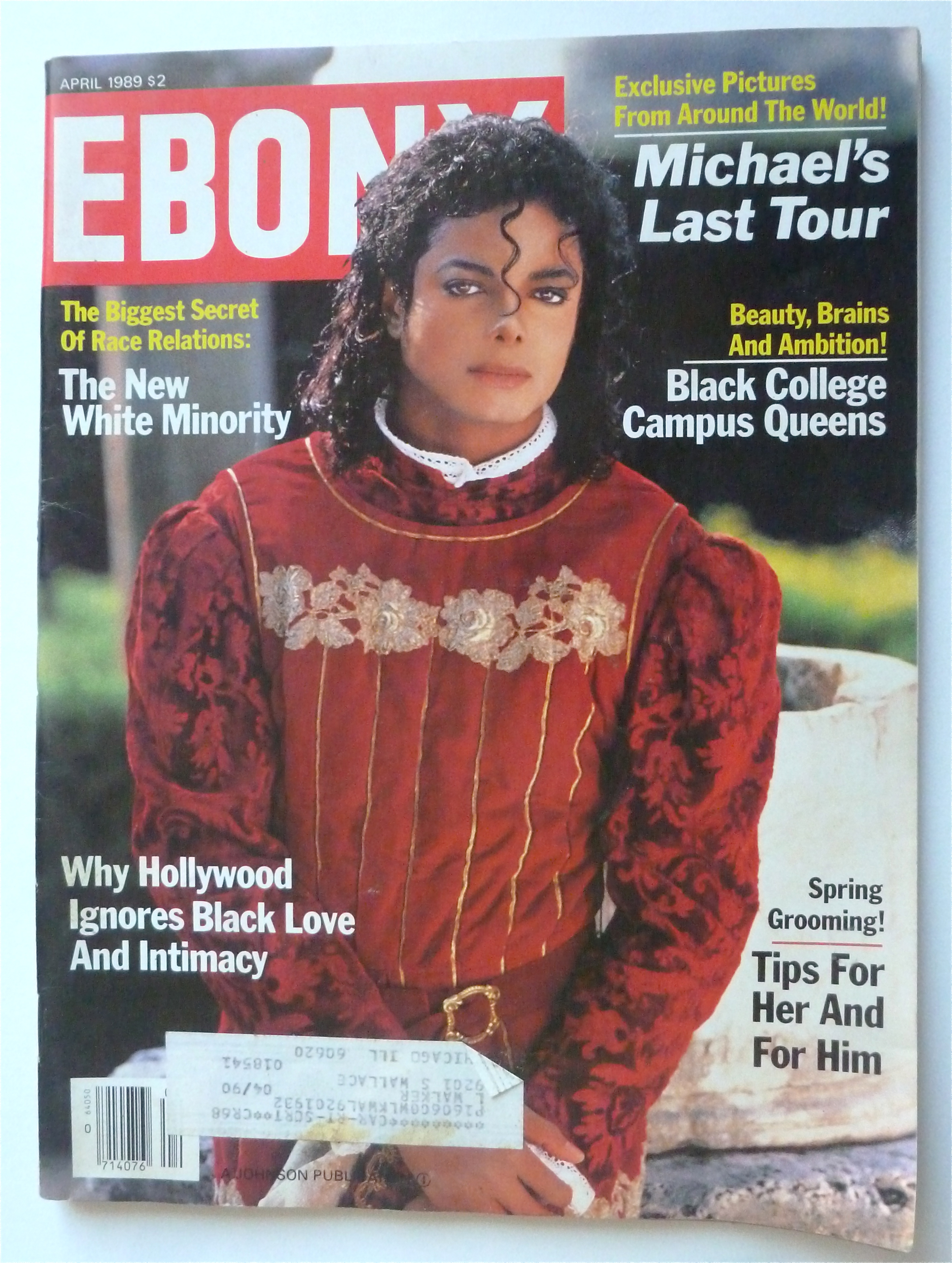 Ebony Magazine-April 1989-Michael's Last Tour