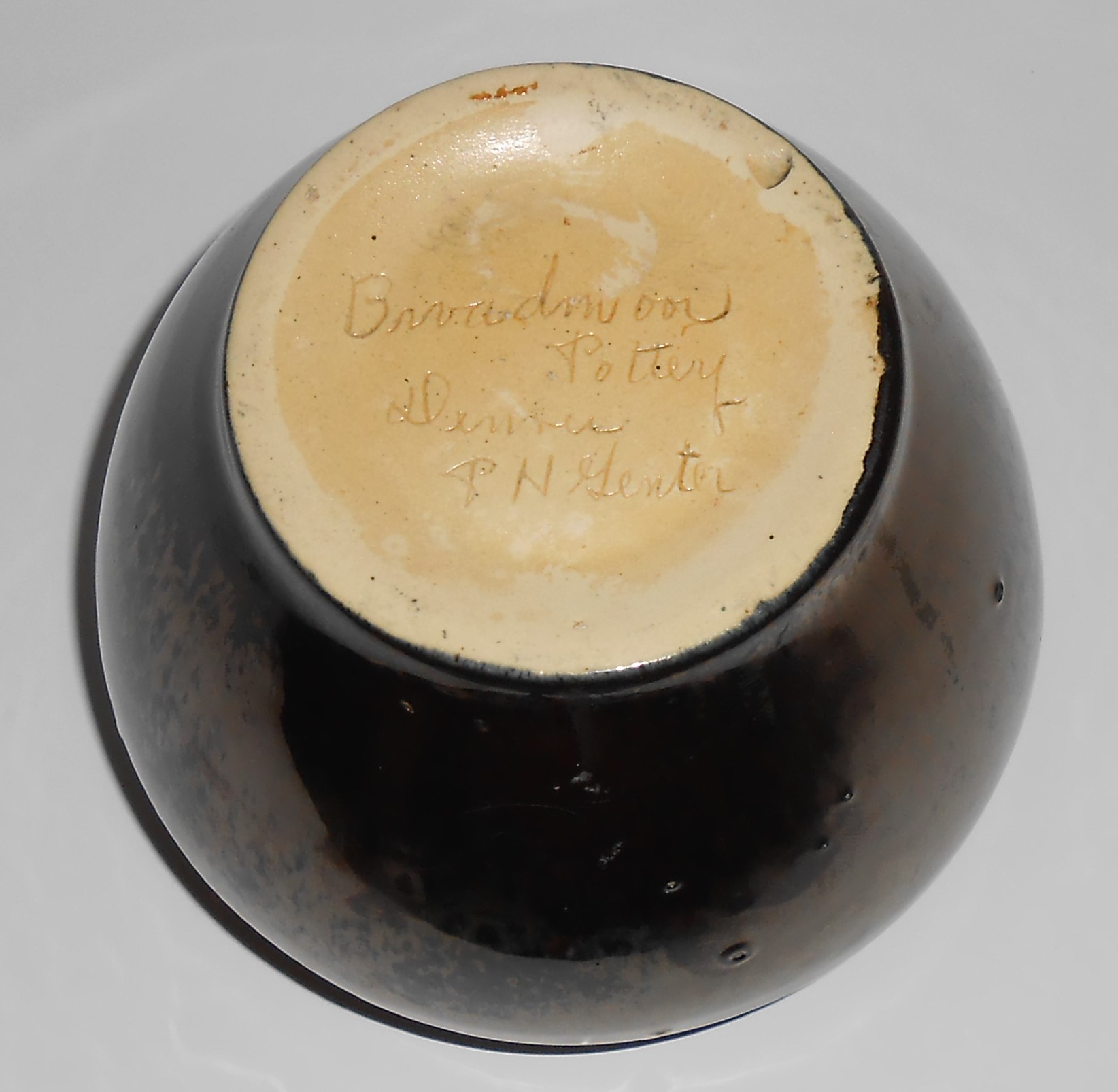 Broadmoor Art Pottery PH Genter Wheel Thrown Metallic