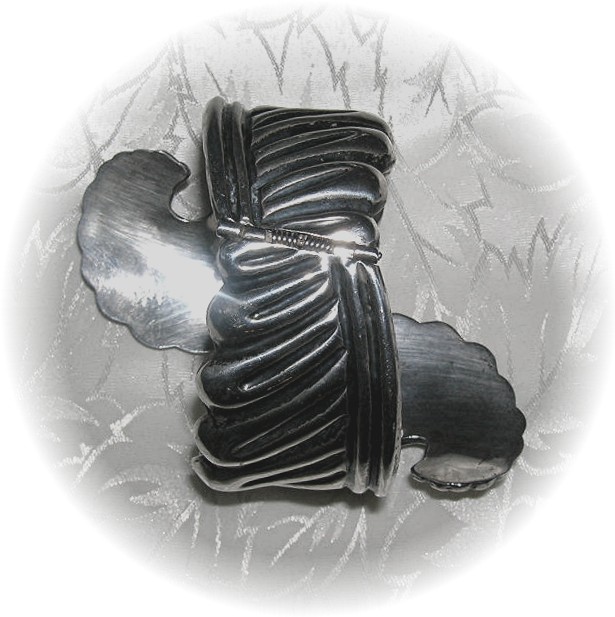 Vintage Signed Mexican Sterling Silver Bracel
