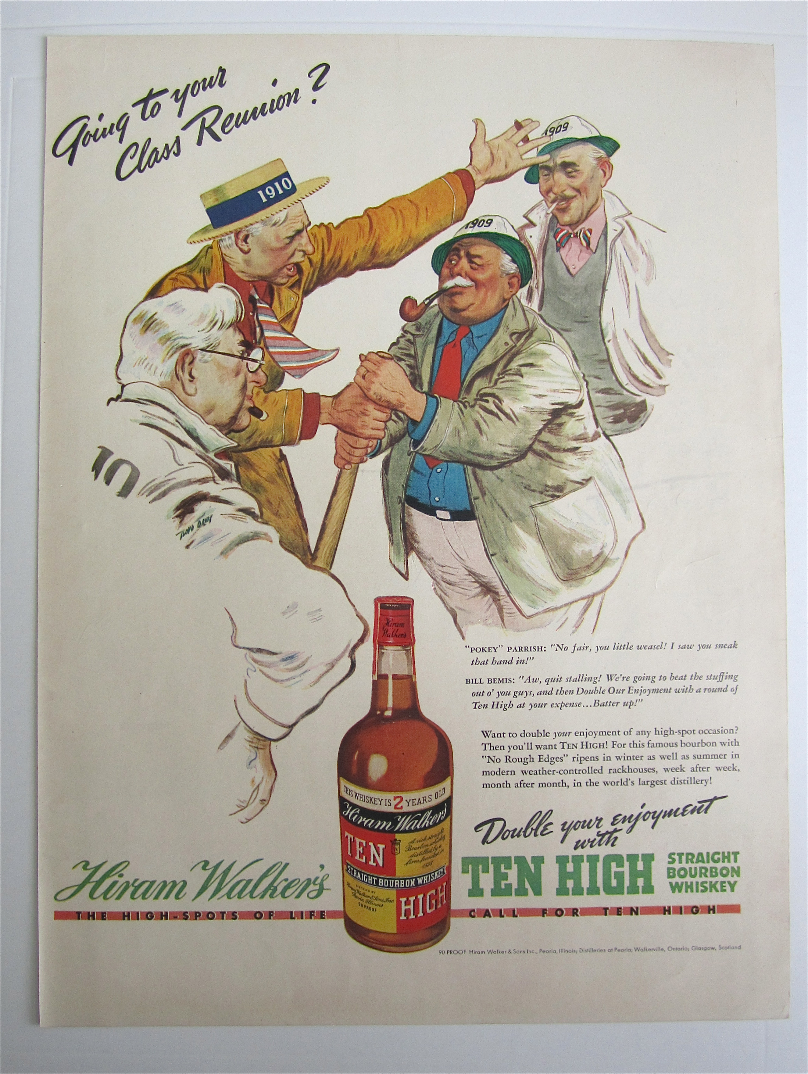 1938 Ten High Whiskey with Going To Your Reunion