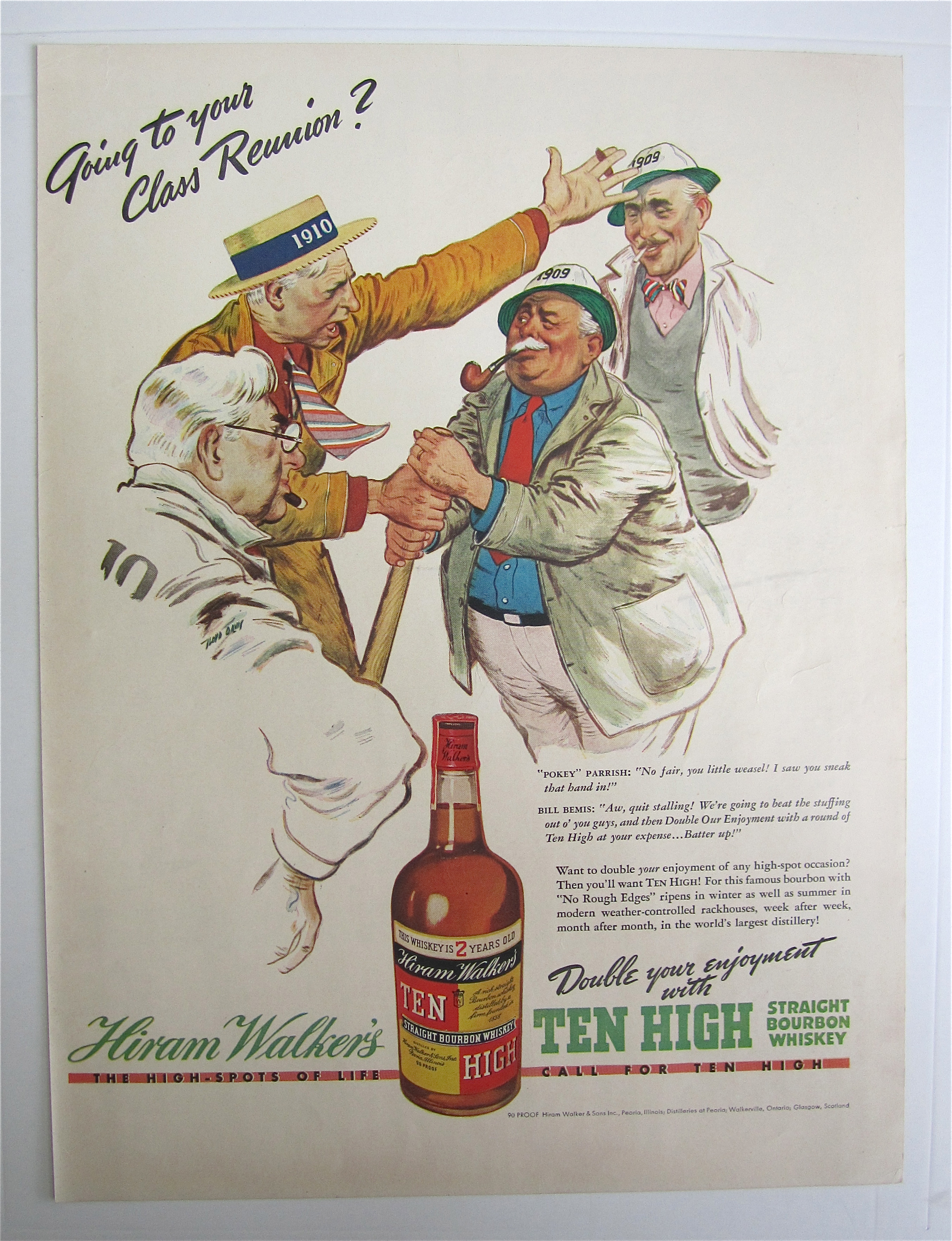 1938 Ten High Whiskey with Going To Your Reunion