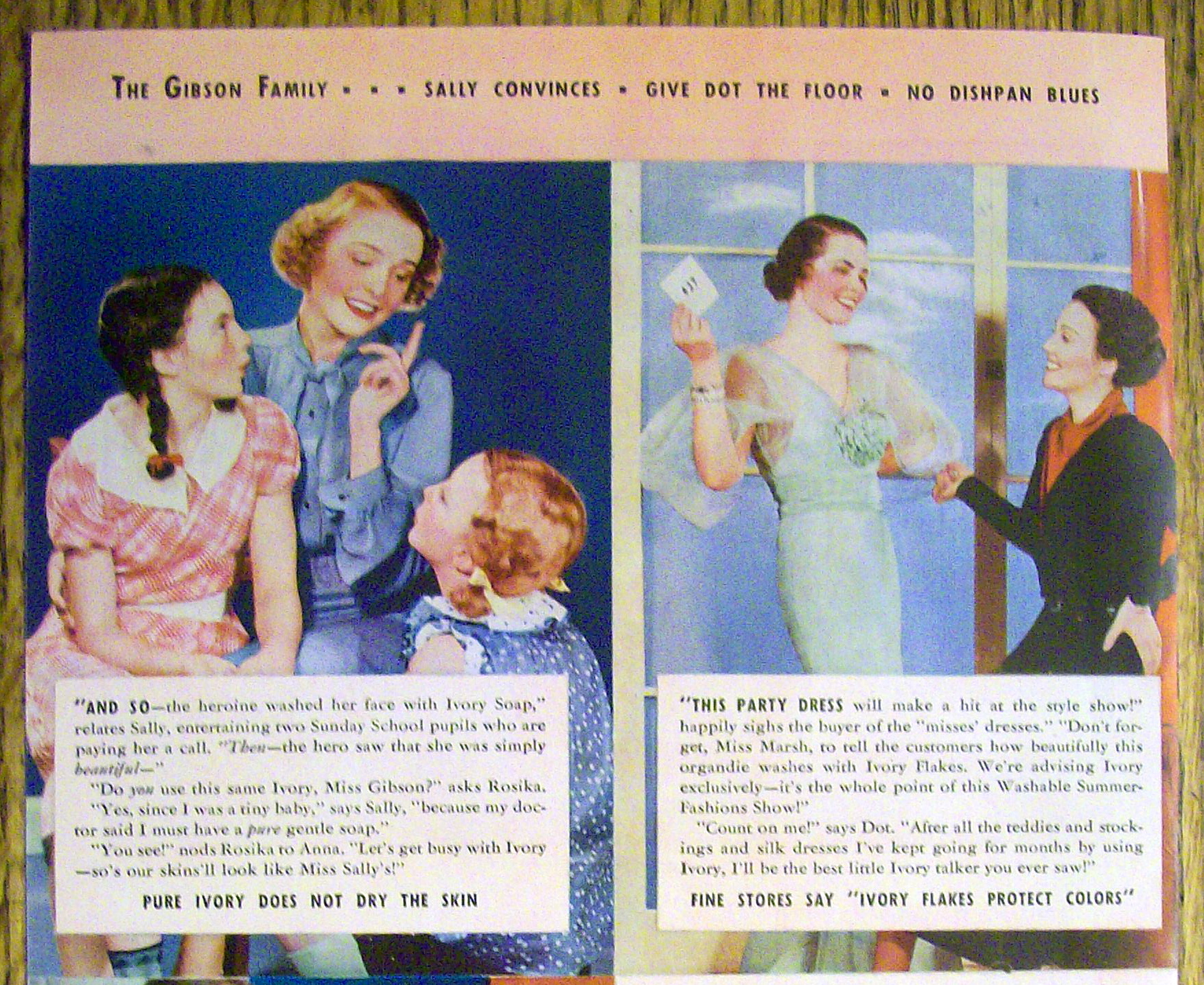 1935 Ivory Soap with a Lovely Family