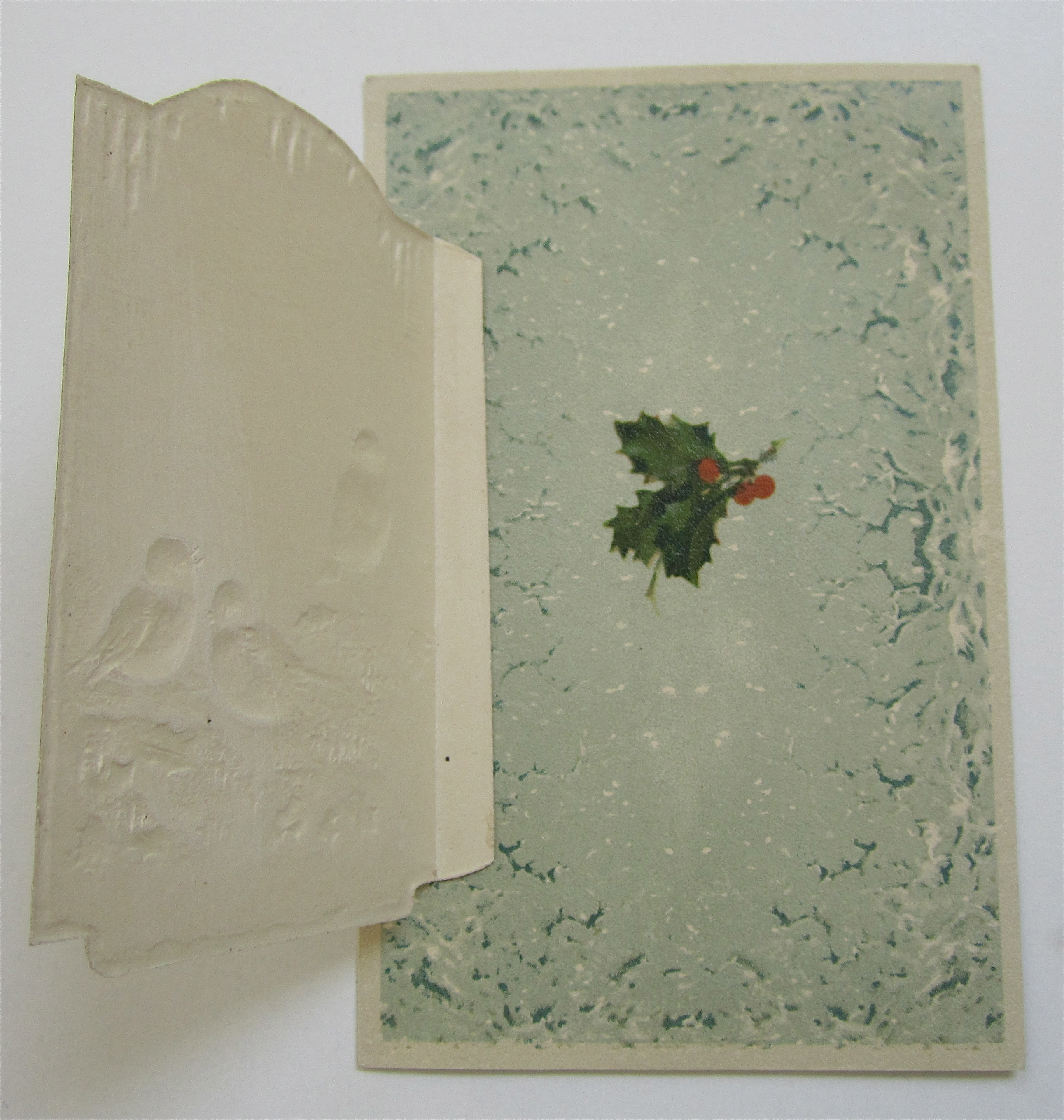 Birds In The Snow Christmas Greetings Postcard
