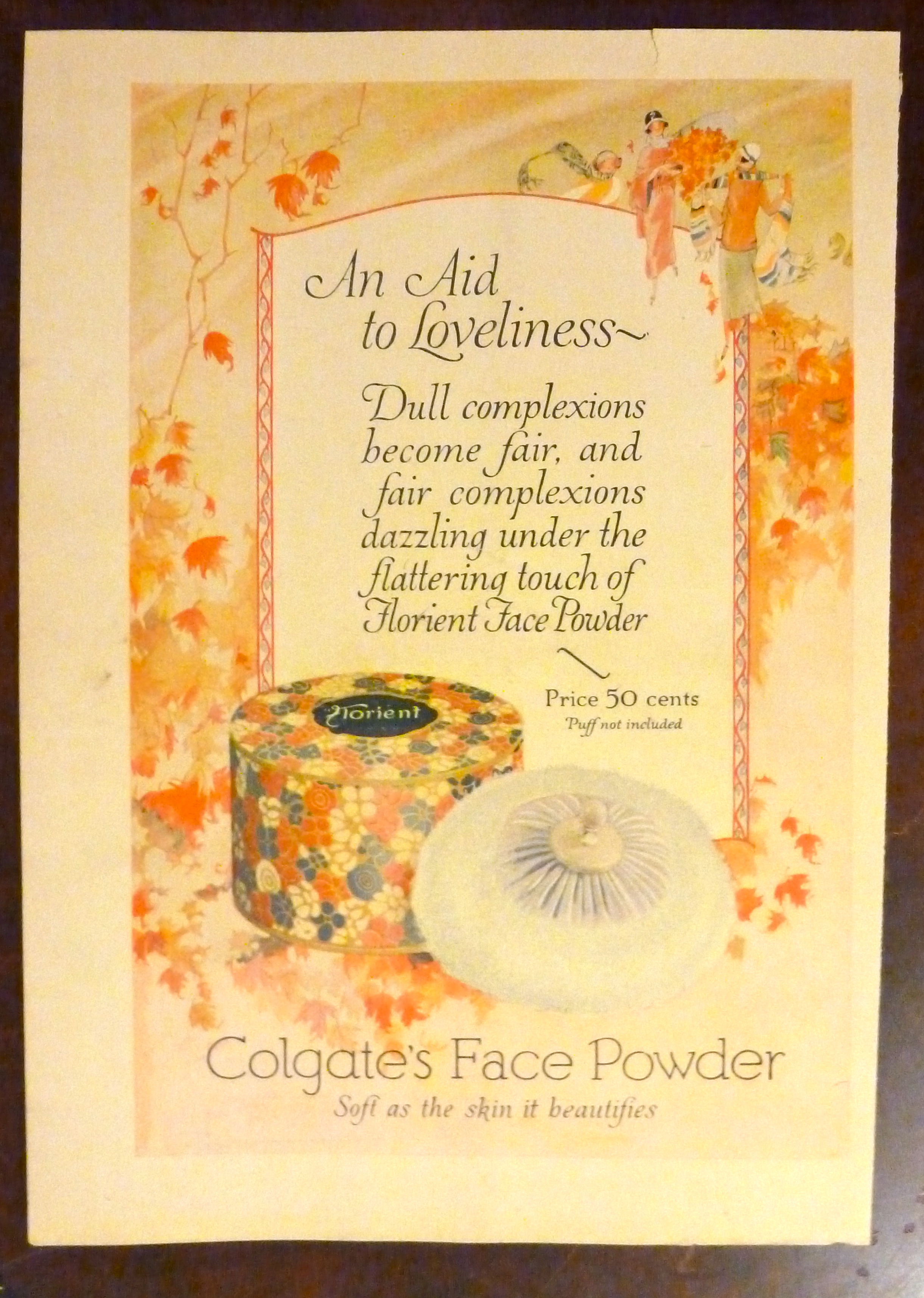 1924 Colgate Face Powder with Florient Face Powder